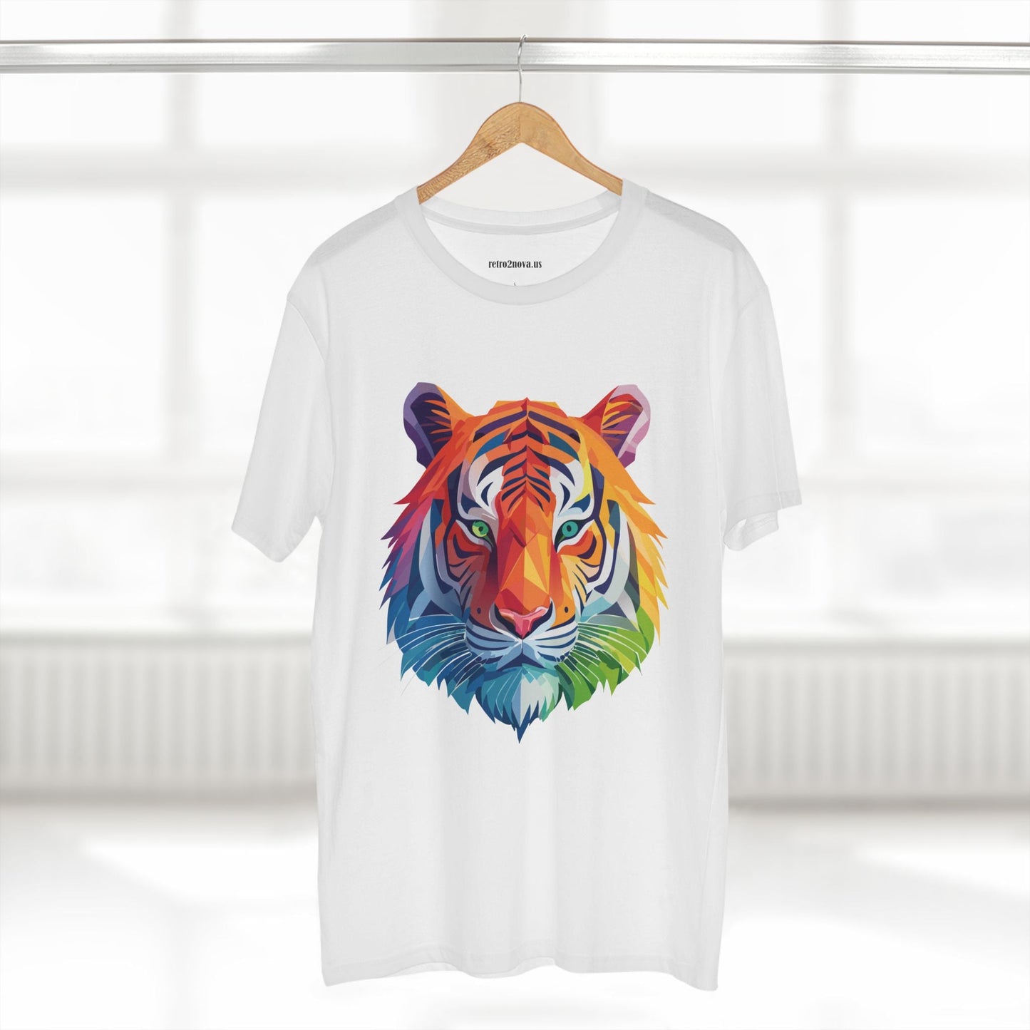 Tiger Animal Shirt Unisex Premium Cotton Tee With Original Art Design Retro2Nova Art Collection Exclusive Art Print