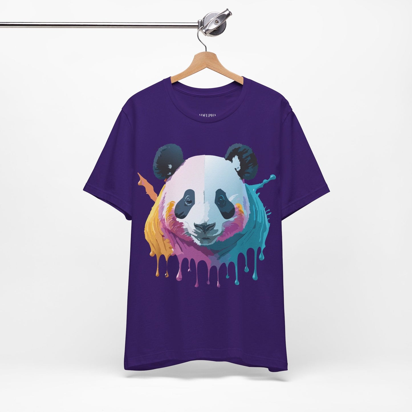 Adelpha Panda Graphic Tee Unisex Vintage Inspired Art Design Short Sleeve Shirt Edition