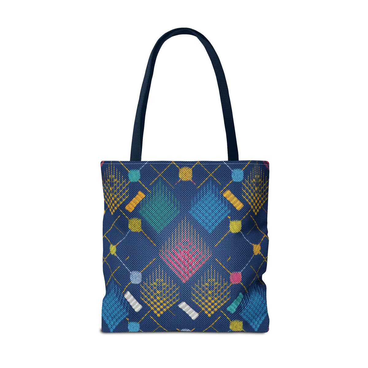 Diwali Graphic Denim Fabric Imitation Print Unisex Canvas Bag Poly Spun 3 Sizes Tote Bag 205-11