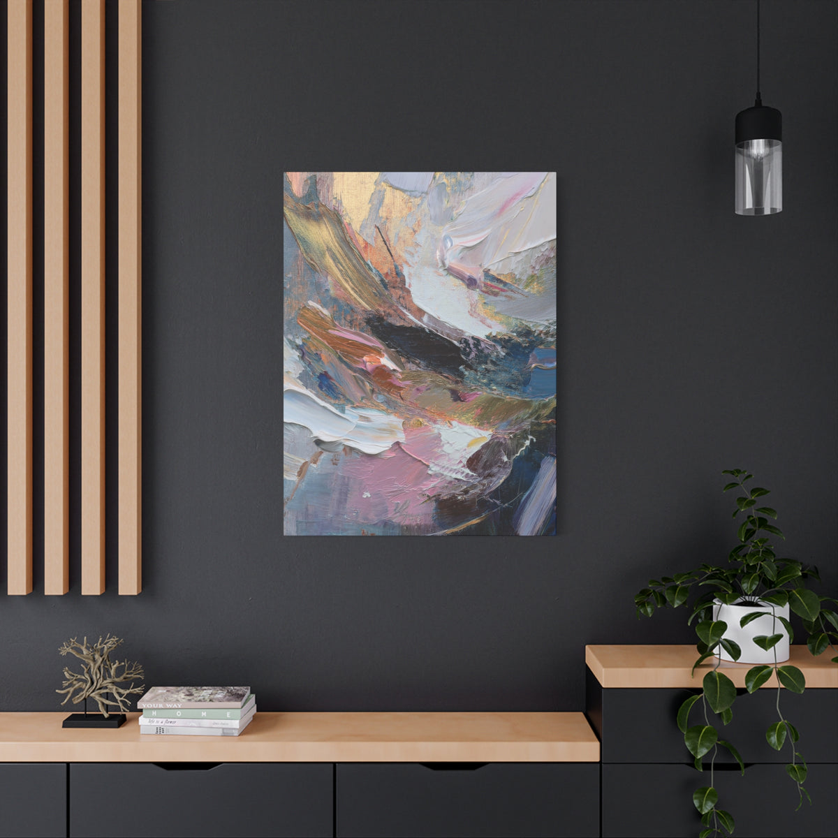 Abstract Oil Painting Print Canvas 20x24,20x30,24x30 24x32,24x36,30x40 32x48,36x48,40x60 Pine-Wood Inner Frame ABS-86