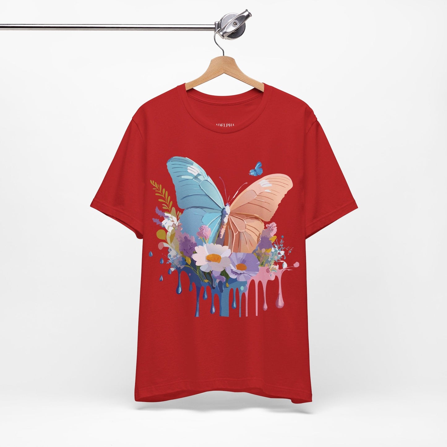 Butterfly Graphic Tee Adelpha Unisex Short Sleeve Art Design
