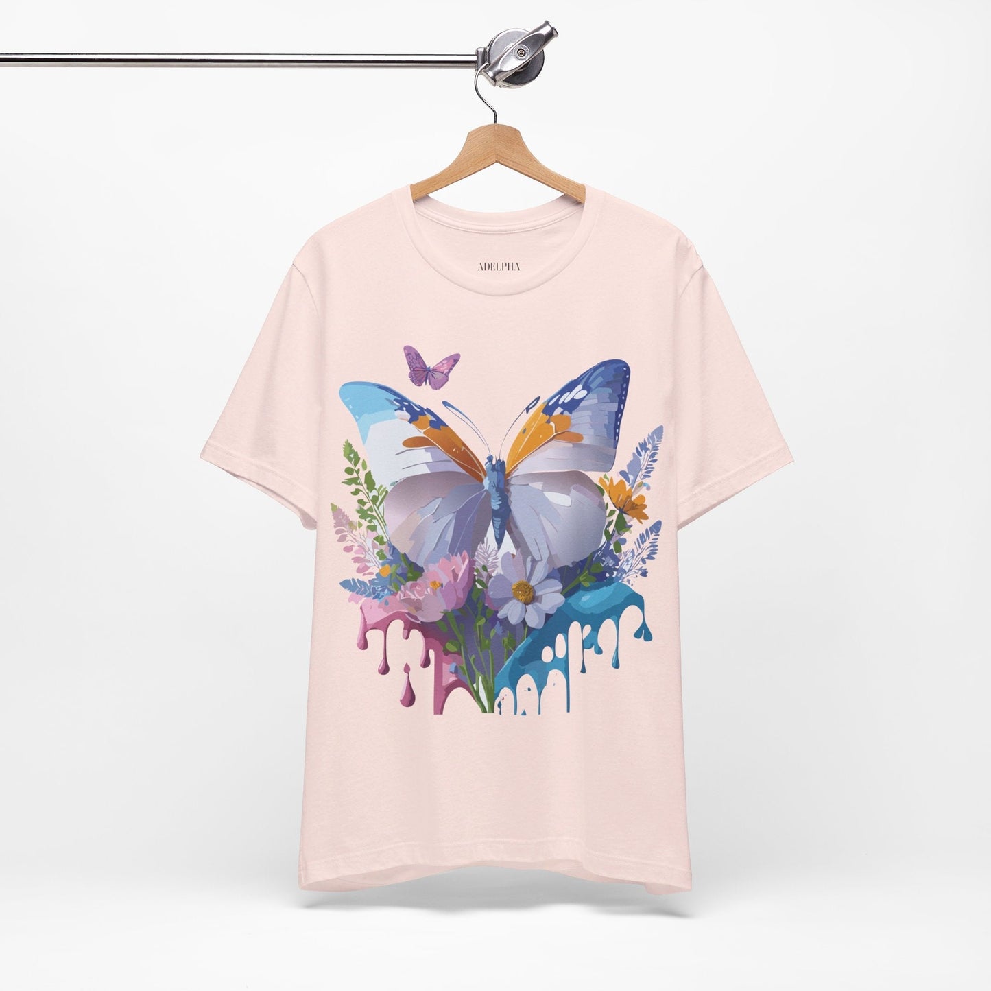Butterfly Graphic Tee From Adelpha Vintage Artwork Unisex Short Sleeve Shirt