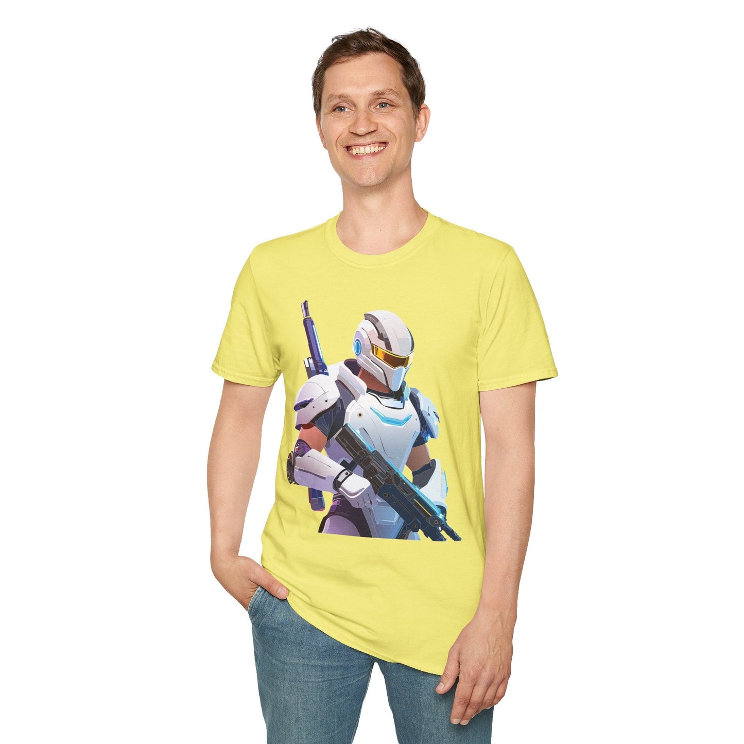 Robocop T Shirt Unisex Softstyle 64000 Gildan 100 Percent Ring Spun Cotton Graphic Tee