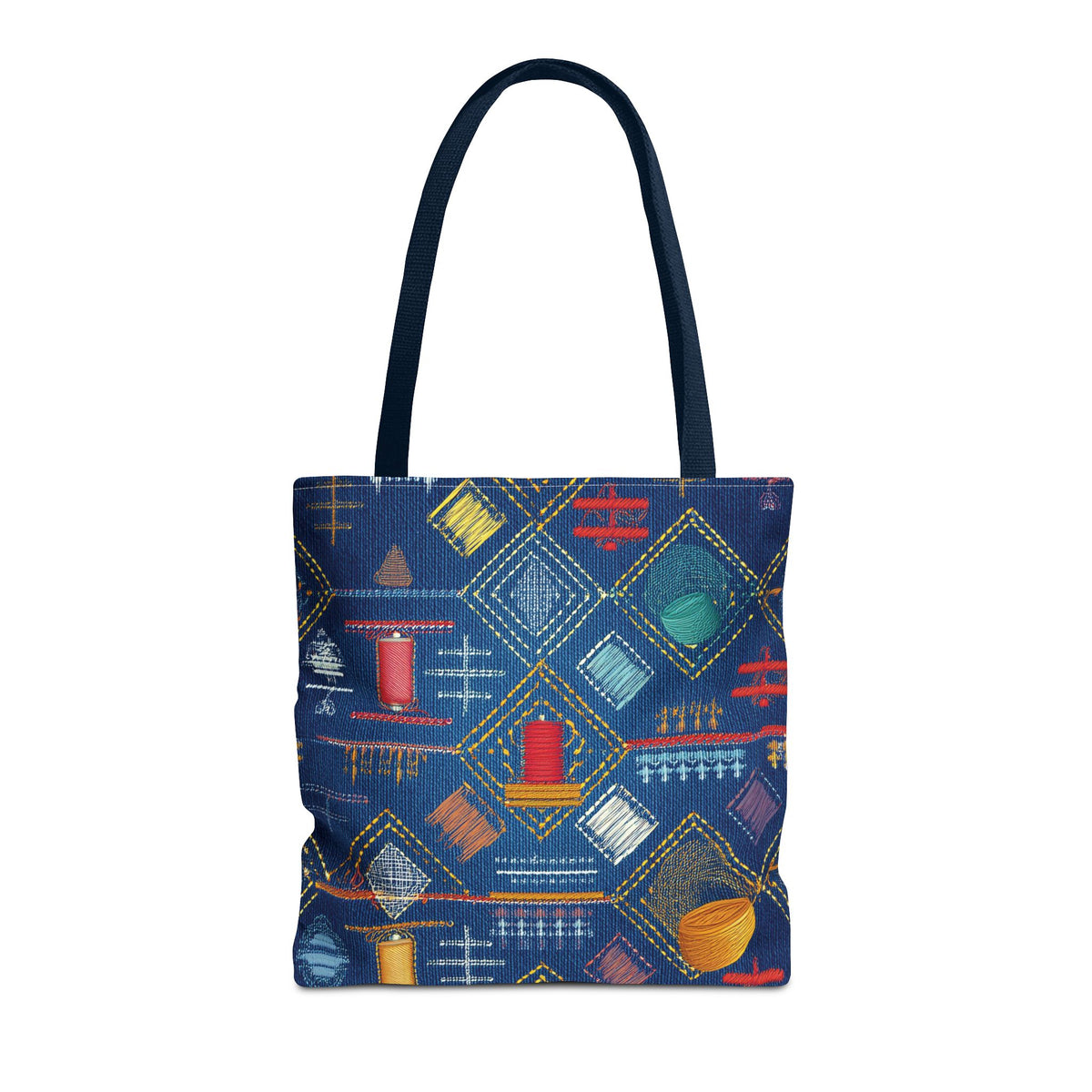 Diwali Graphic Denim Fabric Imitation Print Unisex Canvas Bag Poly Spun 3 Sizes Tote Bag 205-23