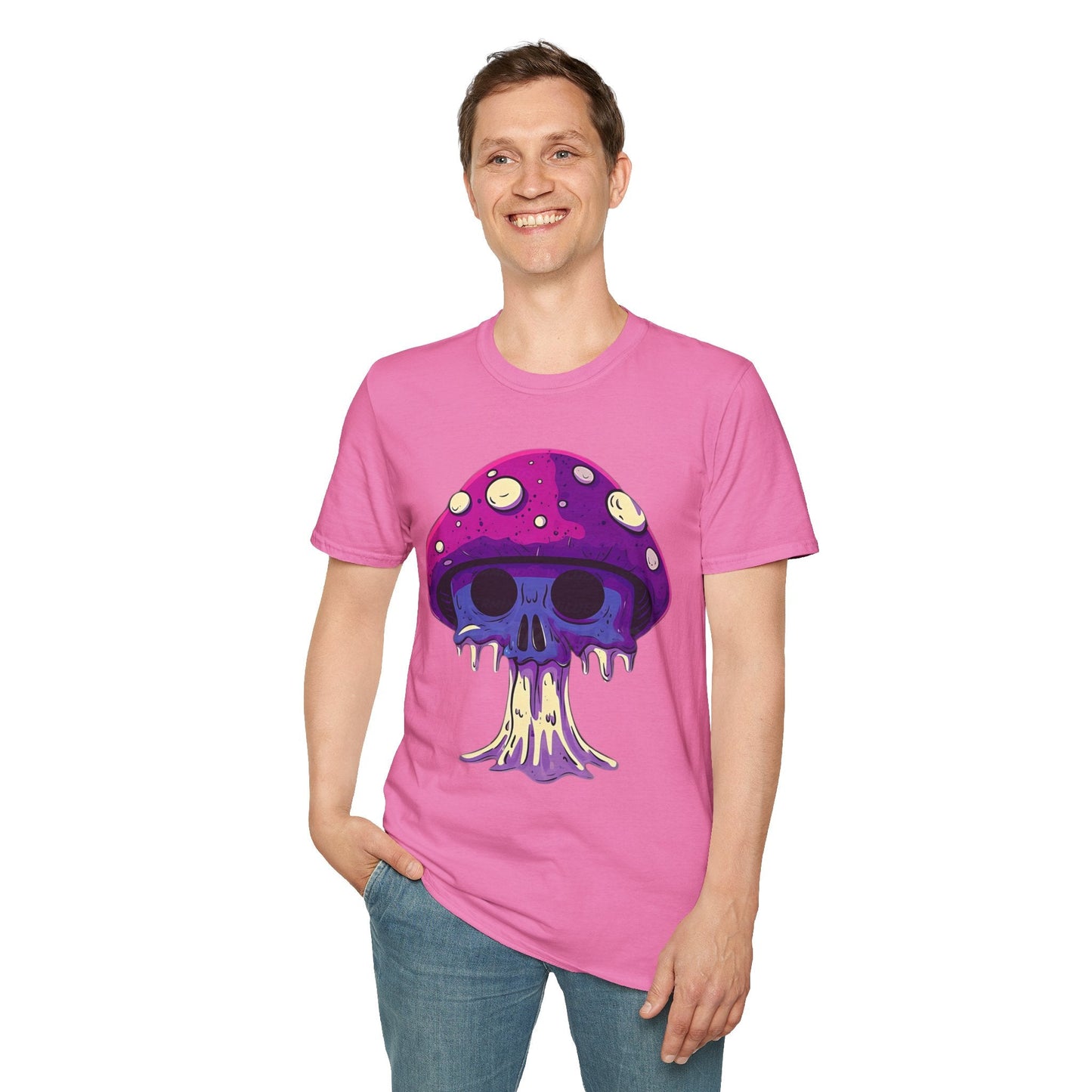 Mashroom Tee Shirt Unisex Funny Mashroom Graphic Softstyle Tee Gildan 64000 Quality Cotton