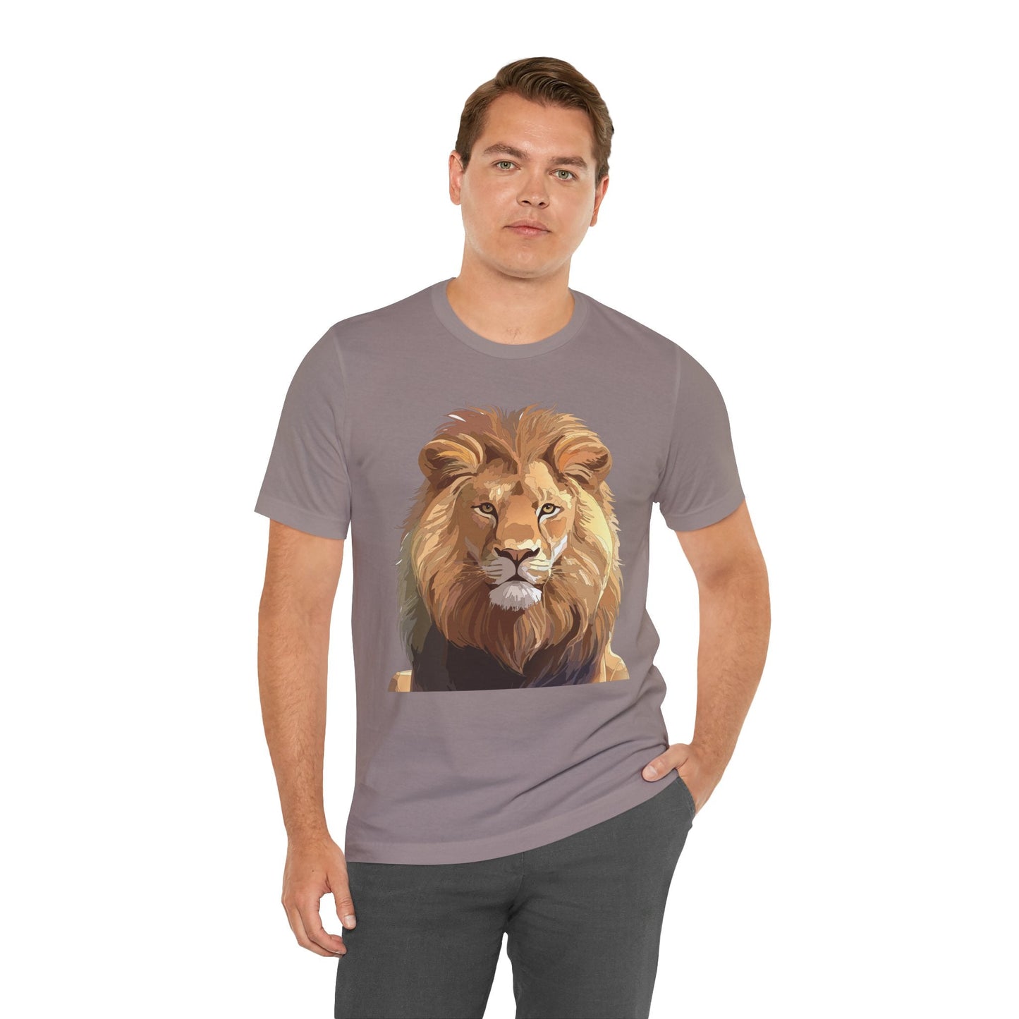Unisex Animal Art Tee Shirt With Wild Animals Design Gildan 64000 Softstyle Cotton