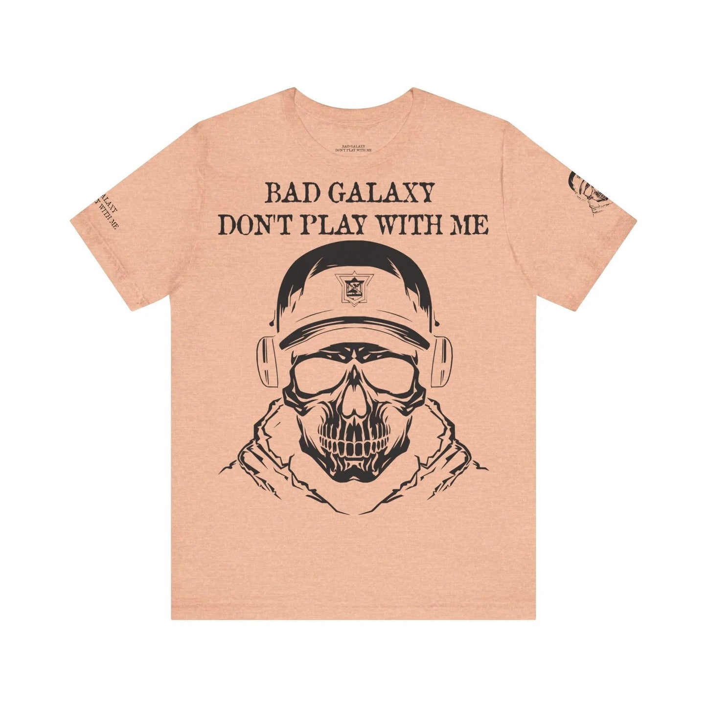Bad Galaxy Skull T Shirt Made To Order 100 Percent Cotton USA Printed Tee With Eco Friendly Inks