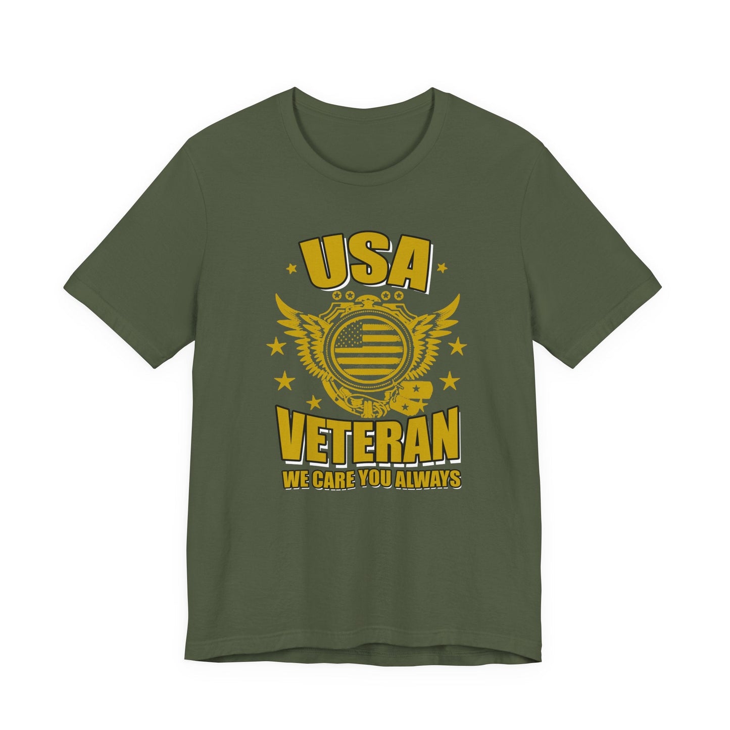 Army Veteran Patriotic Graphic Design Unisex Cotton T-Shirt v59