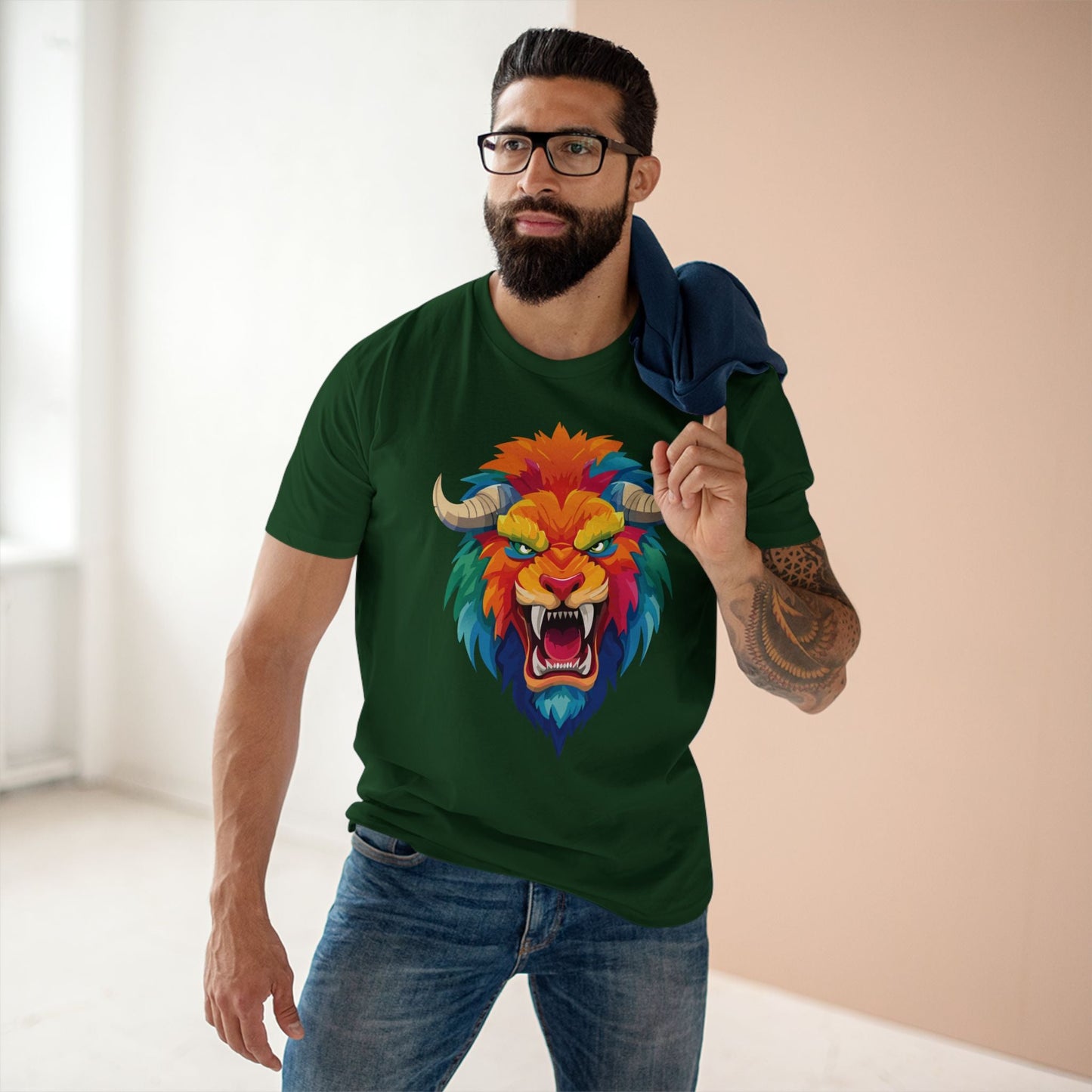 Cartoon Monsters Graphic Unisex 100 Cotton Staple Tee 15