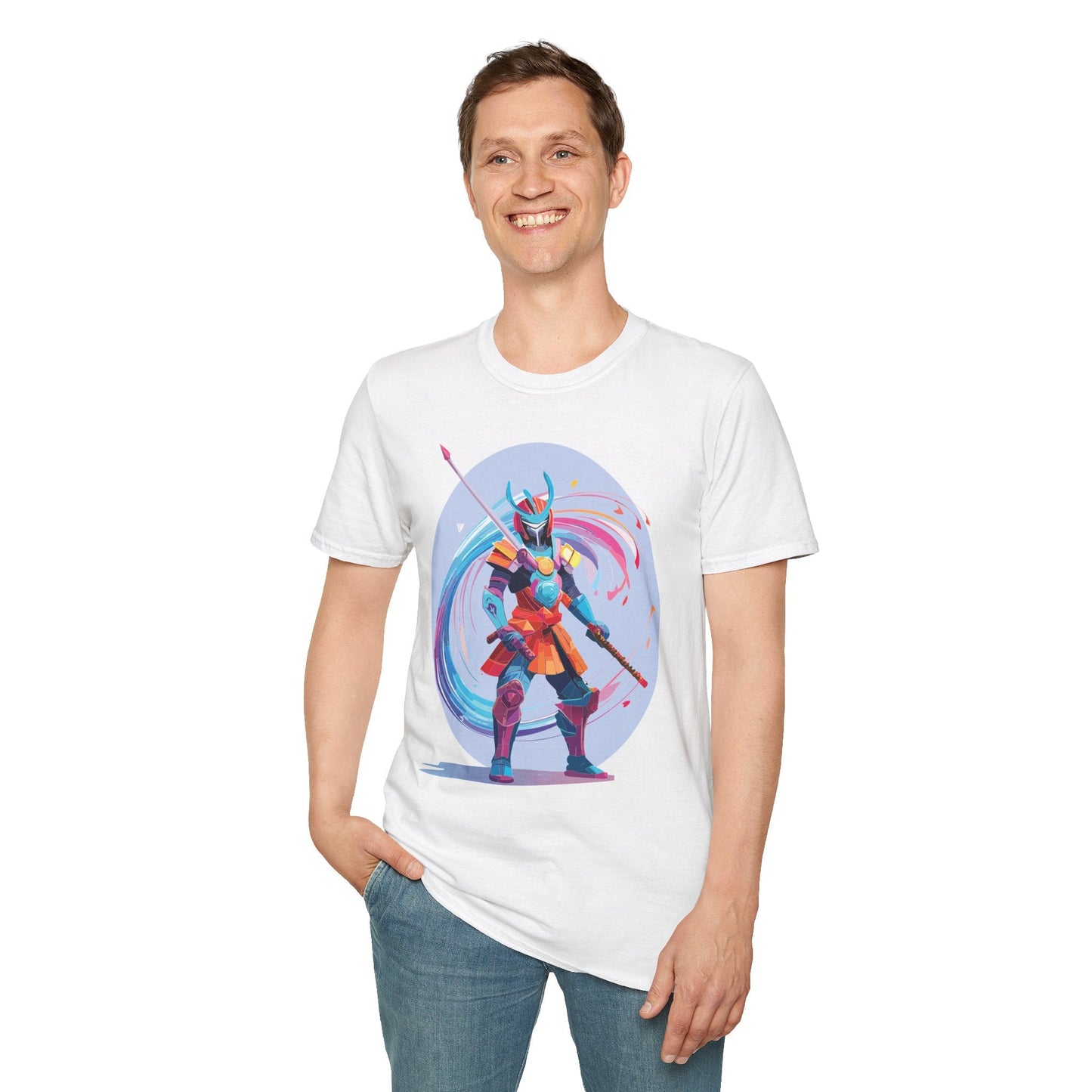 Samurai Shirt Unisex Gildan Softstyle Tee 100 Percent Ring Spun Cotton Samurai Design