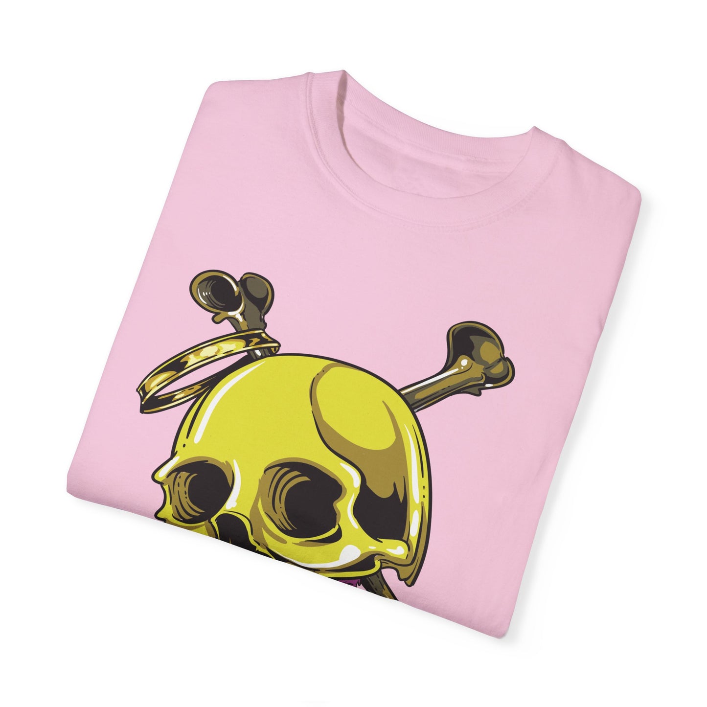 Unisex Cotton Tee Shirt with Skull