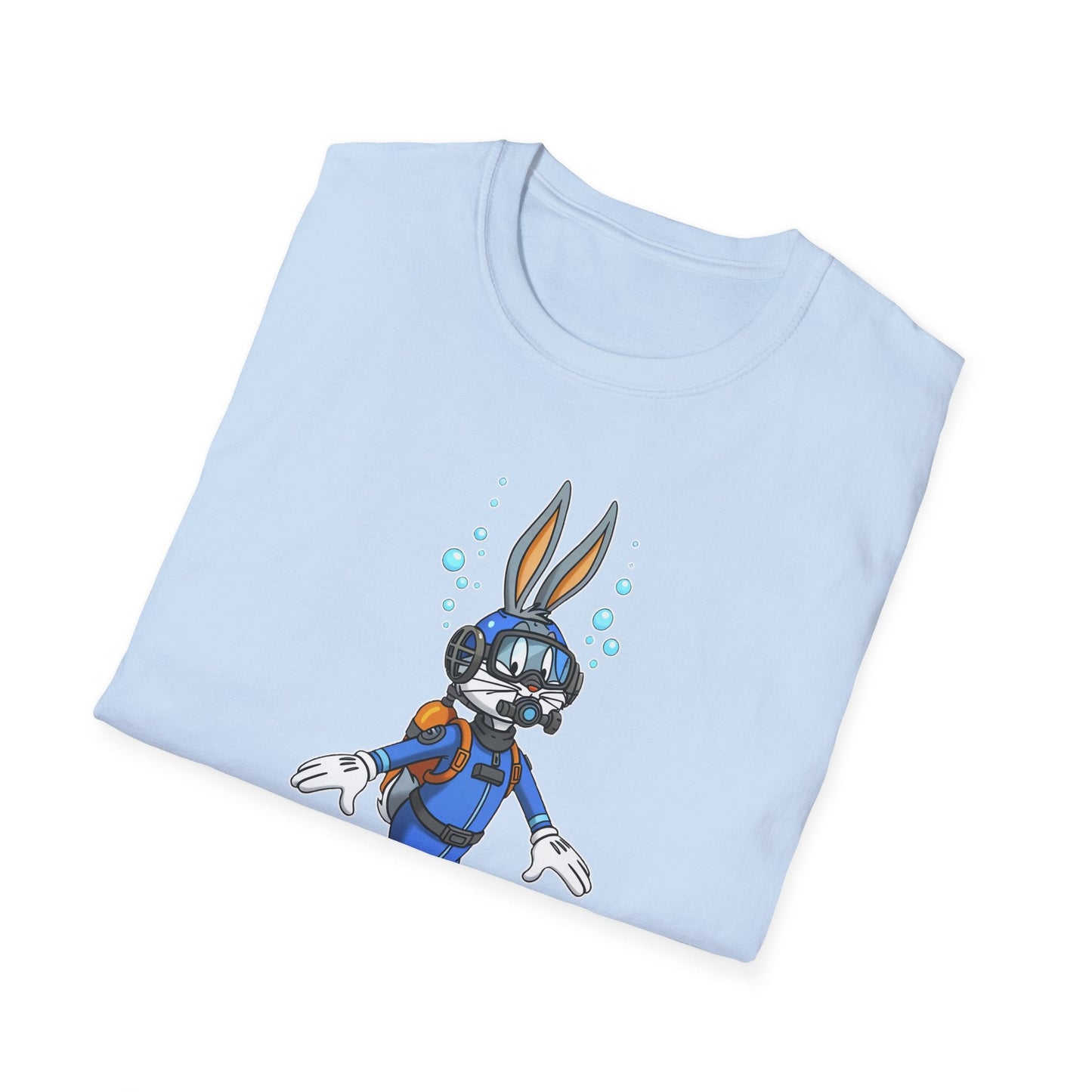 Bugs Bunny T Shirt Unisex Short Sleeve Cartoon Tee Gildan Softstyle 64000 Cotton