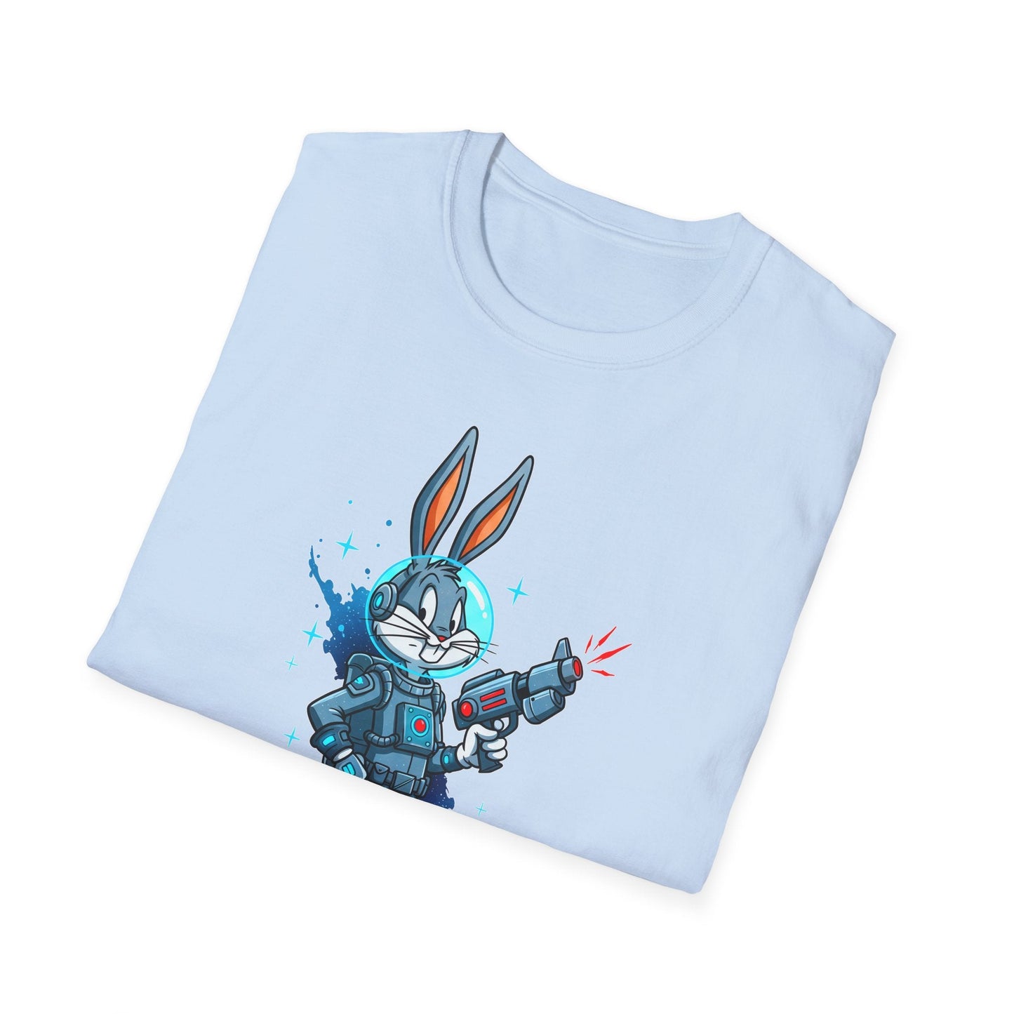 Bugs Bunny Shirt Unisex Gildan Softstyle 64000 Cartoon Tee 100 Percent Ring Spun Cotton
