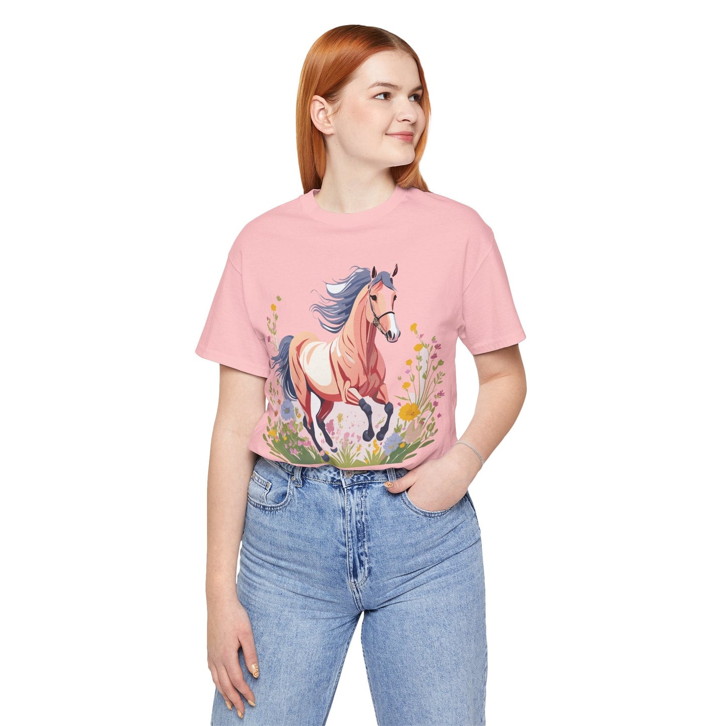 Horse Graphic Unisex 100 Cotton Vintage Animal Art T-Shirt 9