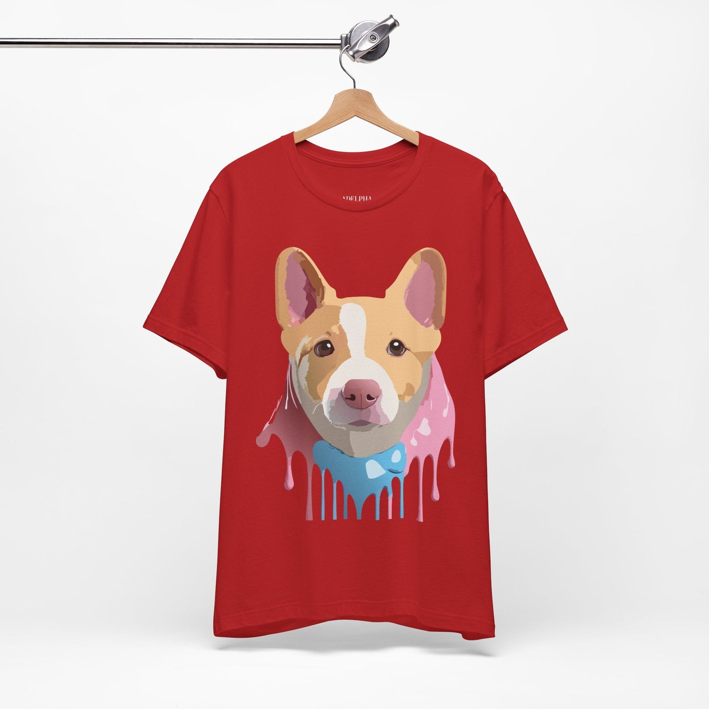 Adelpha Graphic Dog Shirt Unisex Vintage Inspired Tee Short Sleeve Comfort Wear Everyday