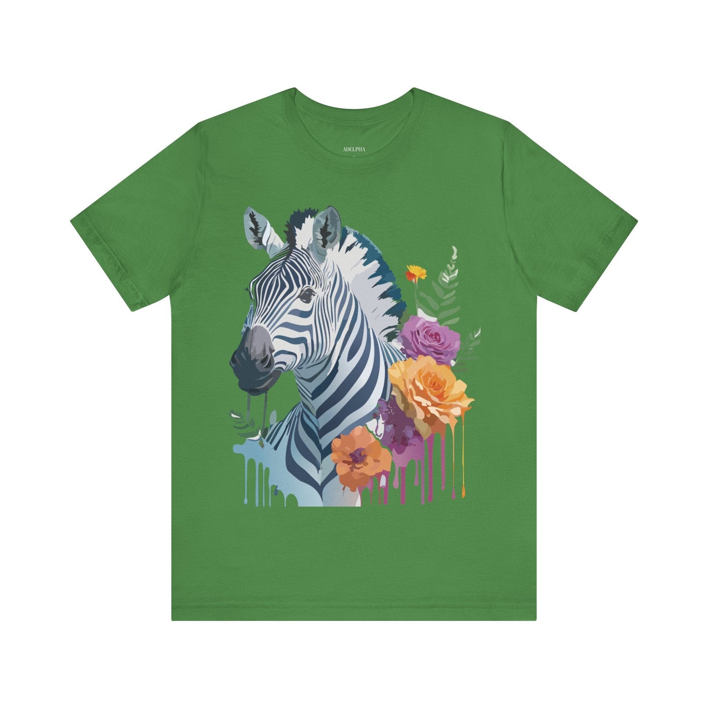 Zebra Graphic Unisex 100 Cotton Vintage Animal Art T-Shirt 4