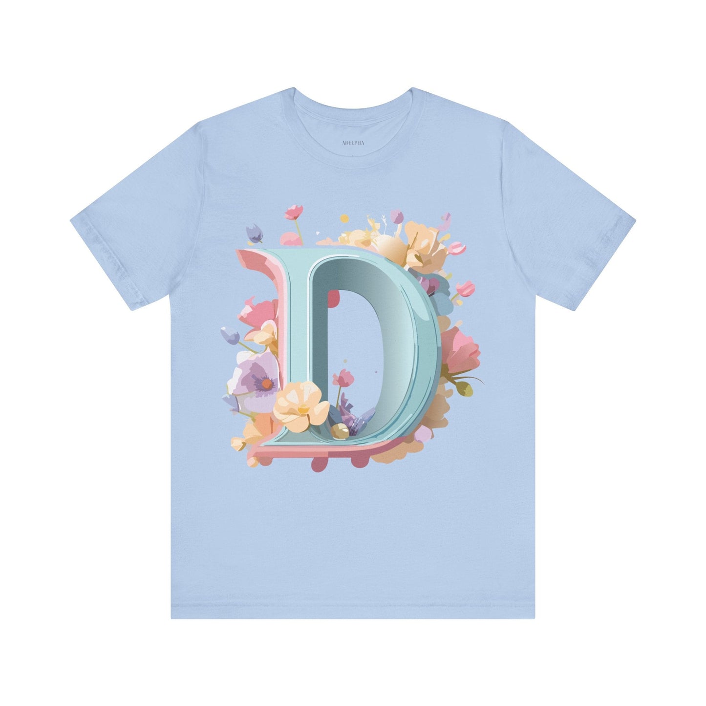 Letter D Graphic T Shirt Unisex Short Sleeve Art Design Tee By Adelpha Vintage Inspired Artwork