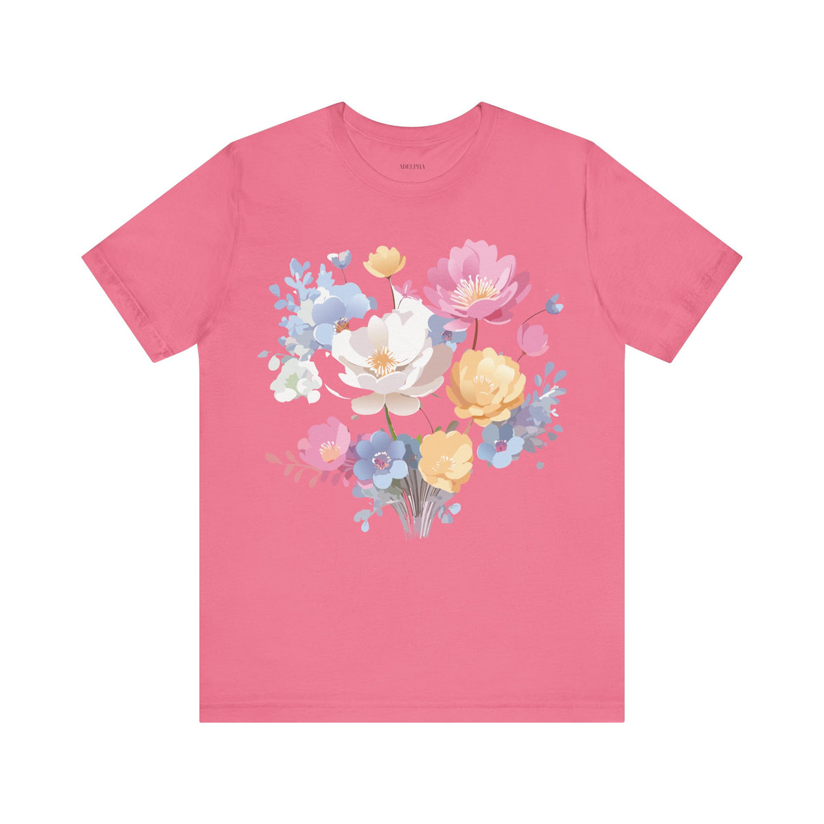 Floral Graphic Tee Shirt - Bella+Canvas Unisex 100 Cotton 46