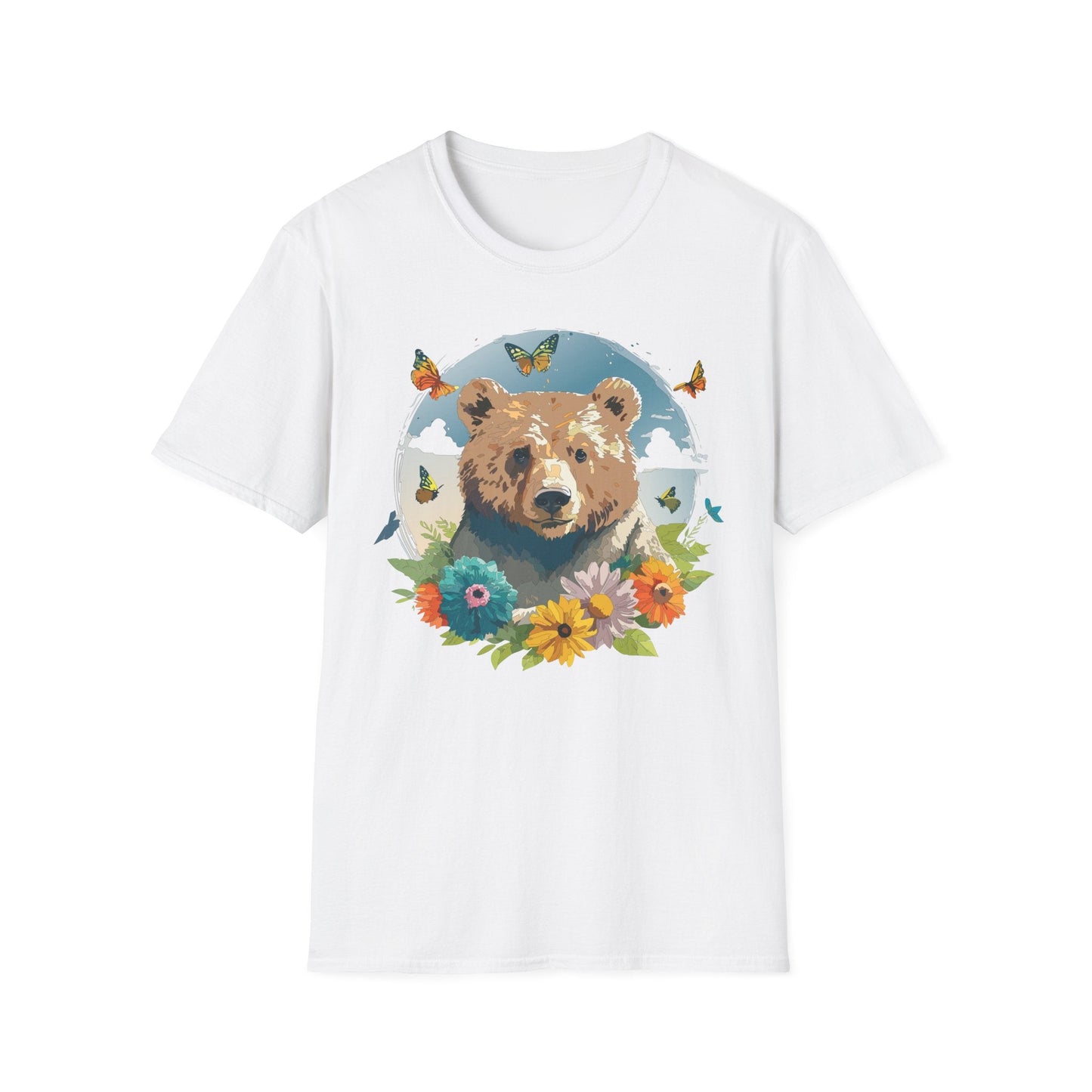 Bear T Shirt Unisex Teddy Bear Tee Softstyle 64000 Ring Spun Cotton Tee Lightweight Breathable