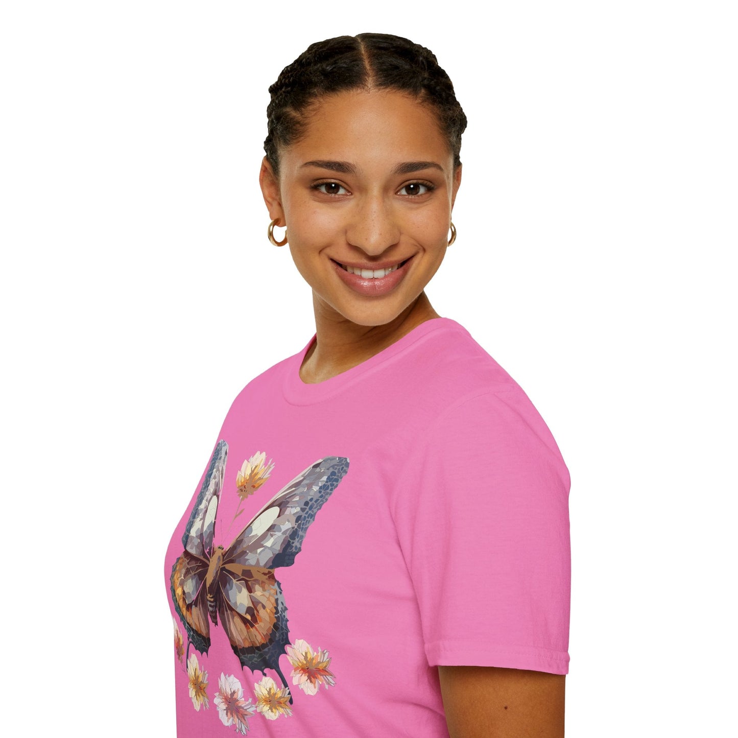 Butterfly Shirt Unisex Monarch Butterfly Tee Gildan Softstyle 64000 Ring Spun Cotton