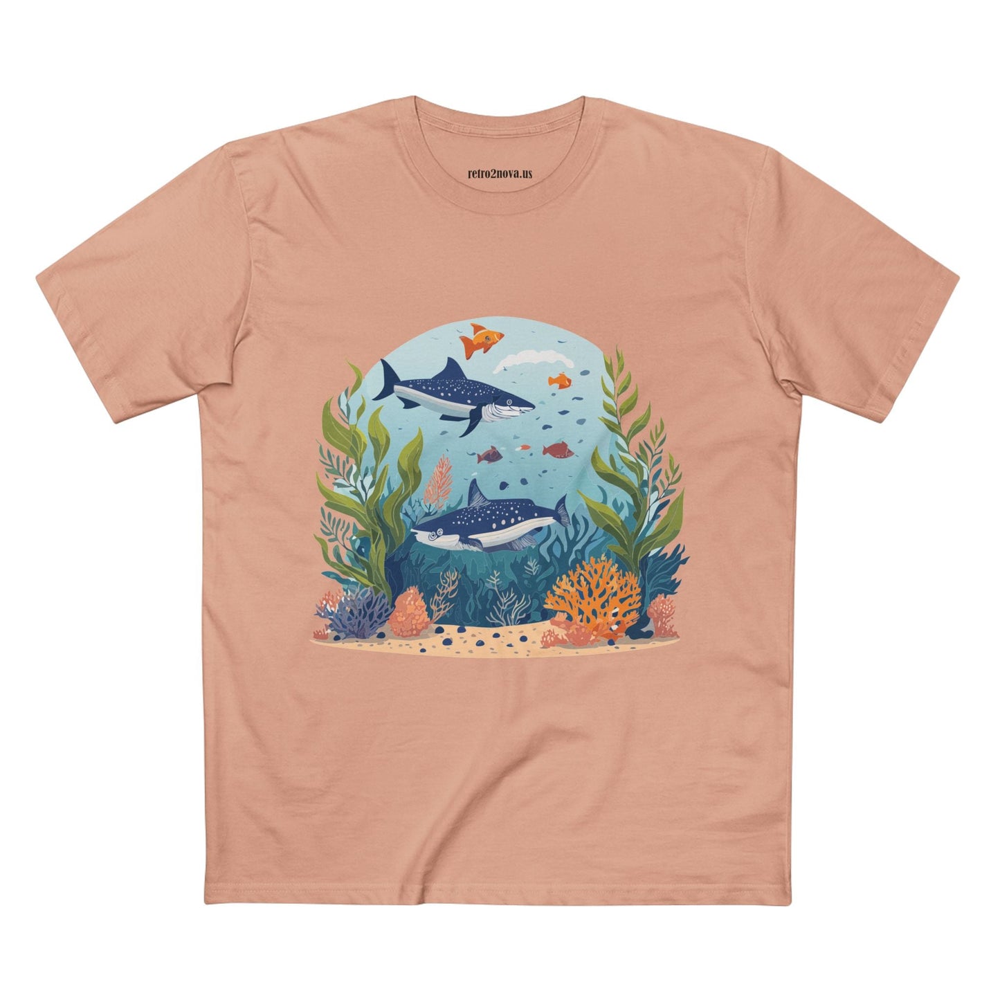 Ocean Shirt Ocean Pacific Inspired Tee OP 5 Unisex Premium Cotton Art Tee Retro2Nova Art Design