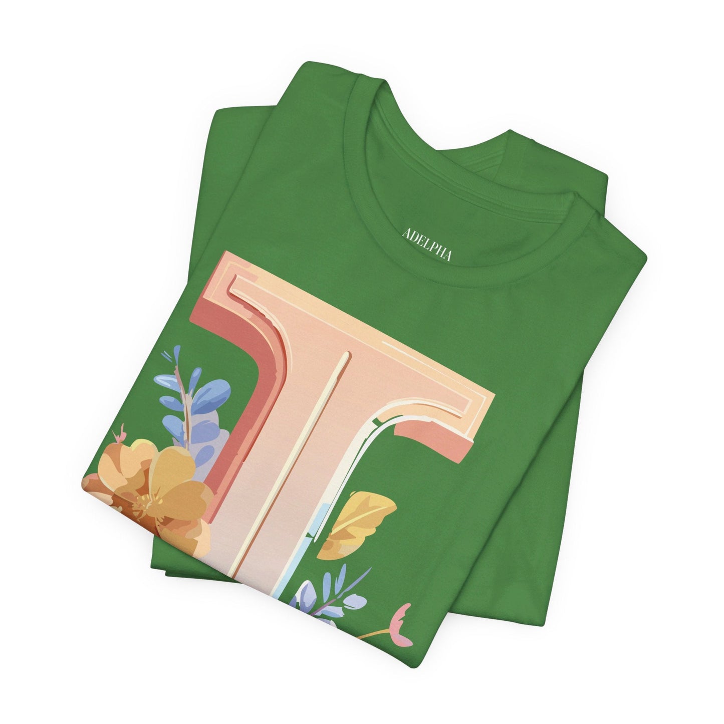 Letter I Shirt Graphic Tee Unisex Vintage Inspired Adelpha Art Design Short Sleeve Tee