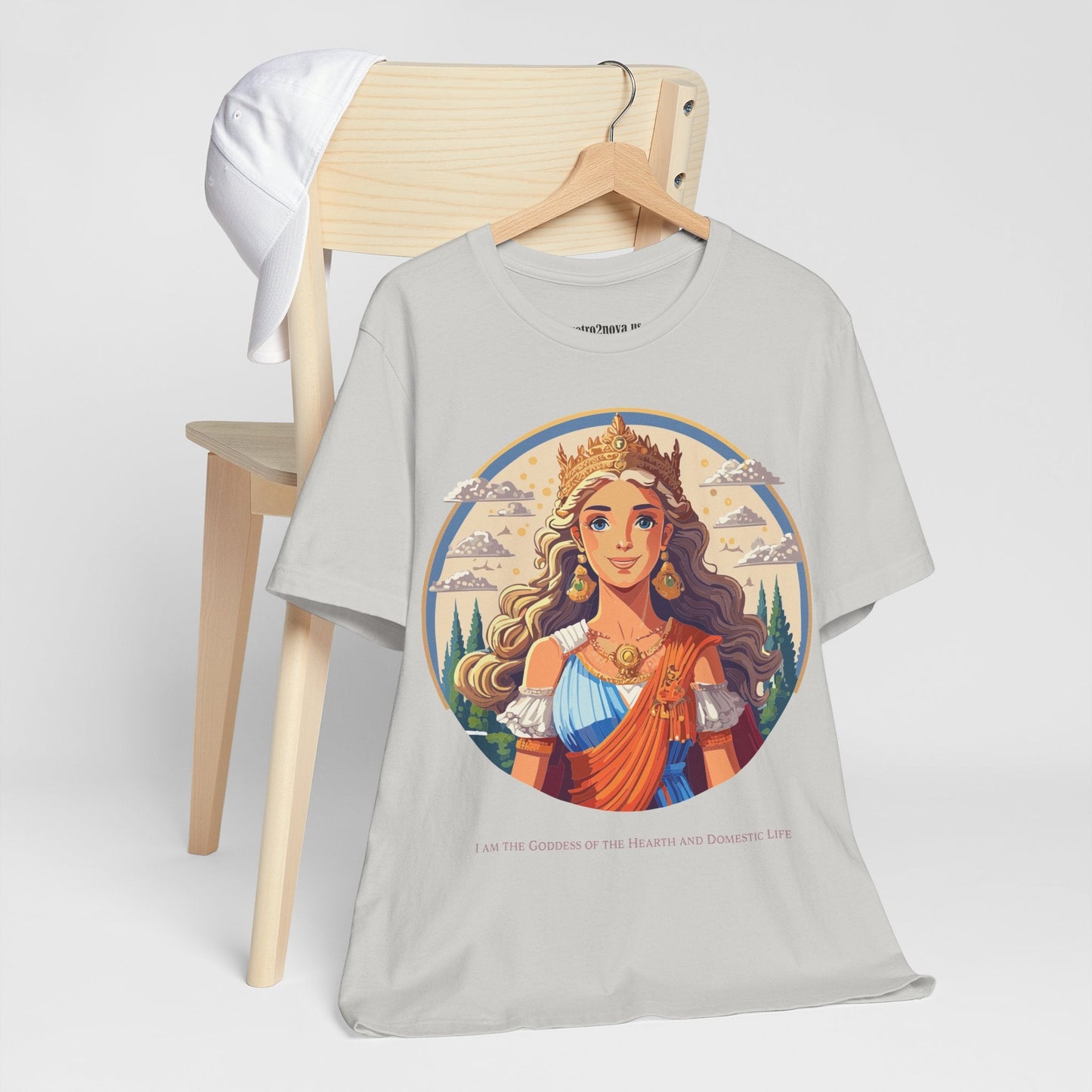 Goddess Shirt Graphic Cotton T Shirt Unisex Short Sleeve Original Art By Retro2Nova