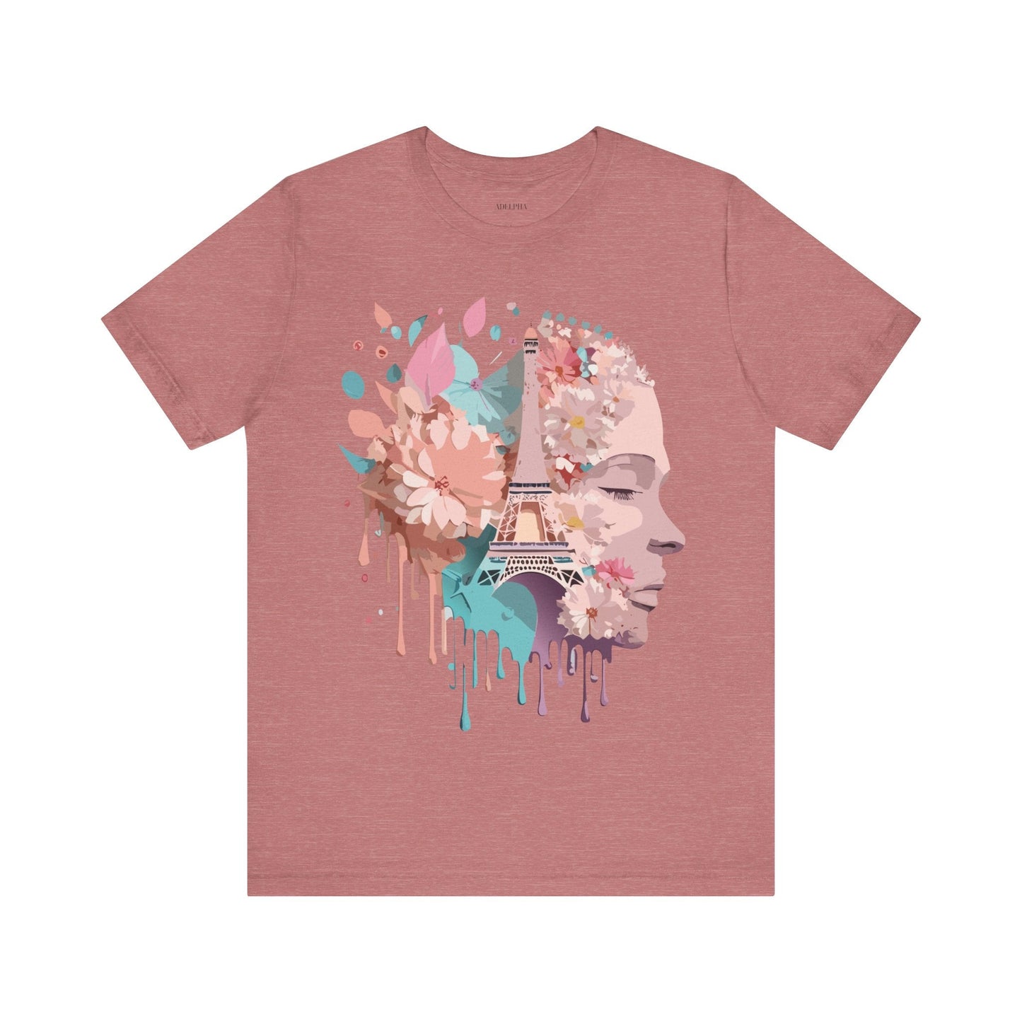 Paris Tourist Shirt Unisex Graphic Tee Featuring Adelpha Vintage Art Design Premium Comfort