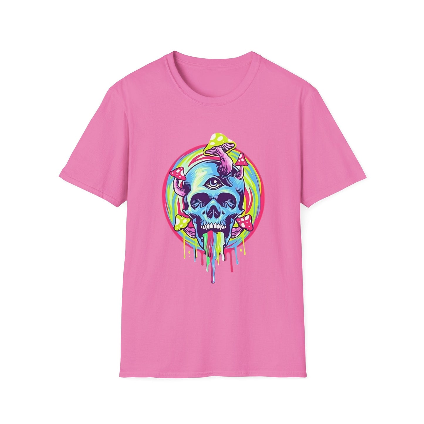 Skull Graphic Unisex Cotton T-shirt with Skeleton Artwork Design 18