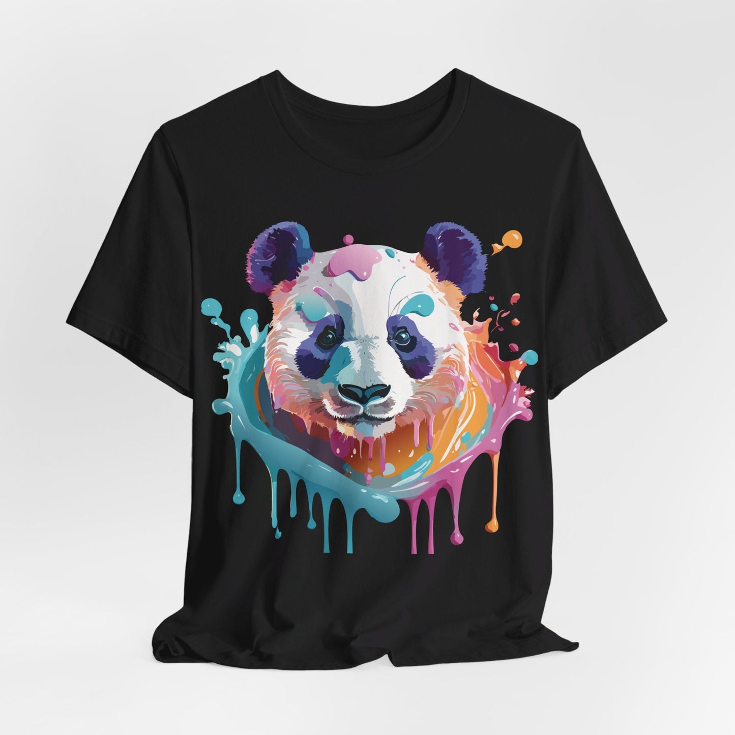 Panda Graphic Unisex 100 Cotton Vintage Art with Animal T-Shirt 12