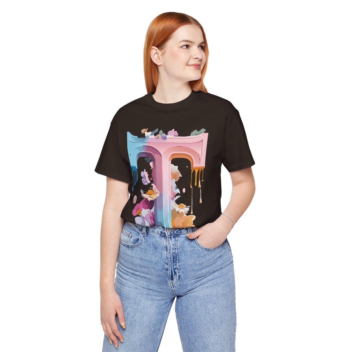 Unisex Graphic Letter T Shirt by Adelpha Vintage Inspired Art Tee Short Sleeve Premium