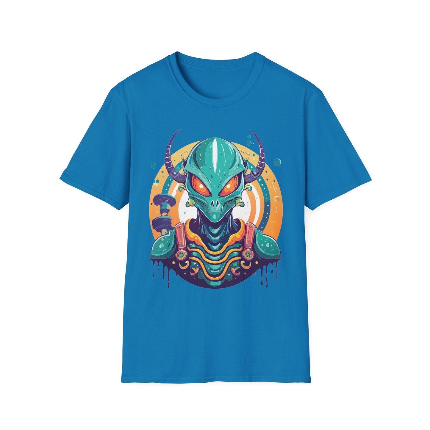 Alien T Shirt Cosmos Shirt Unisex Softstyle Tee 100 Percent Ring Spun Cotton Short Sleeve