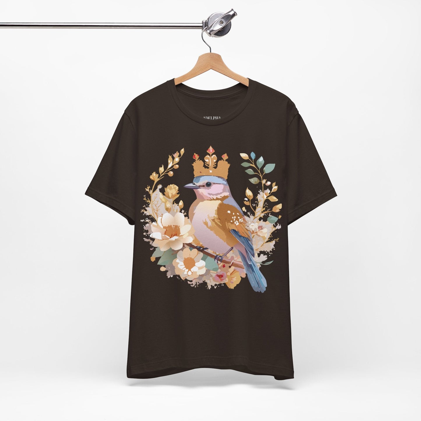 Medallion Graphic Tee Unisex Art Design Adelpha Vintage Inspired Short Sleeve Tee