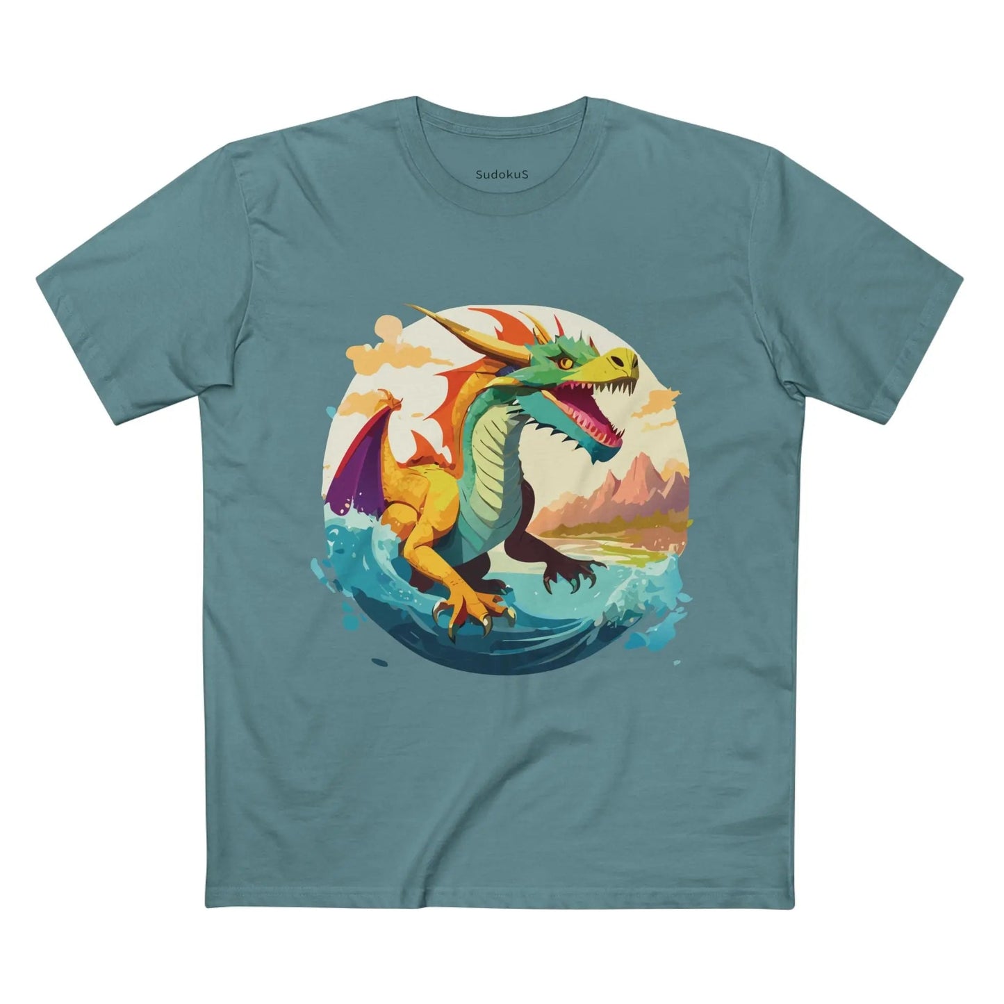 Dragon Graphic Unisex 100 Cotton Staple Tee 24
