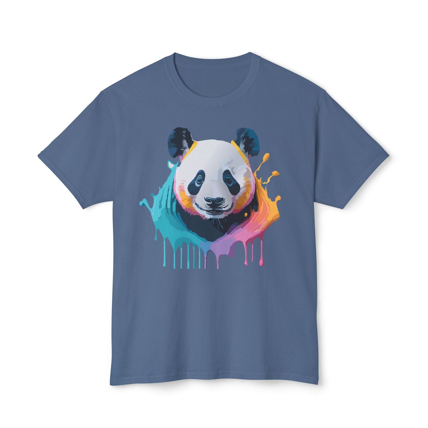 Unisex HD Cotton Panda T Shirt With Full Color Panda Art Print Made In USA Premium Fit For All Sizes