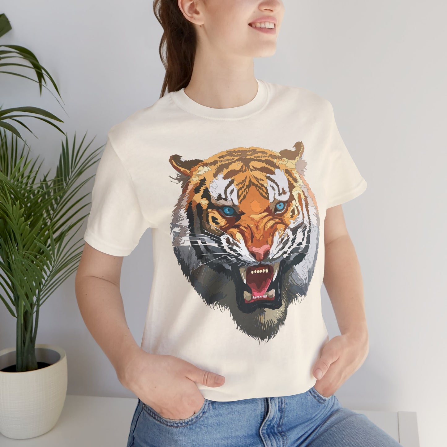 Tiger Shirt, Animal Shirt, T-Shirt with Tiger, Art Design Tee, Wild Animals Tees, Safari T-Shirt, Graphic Design Tee 15