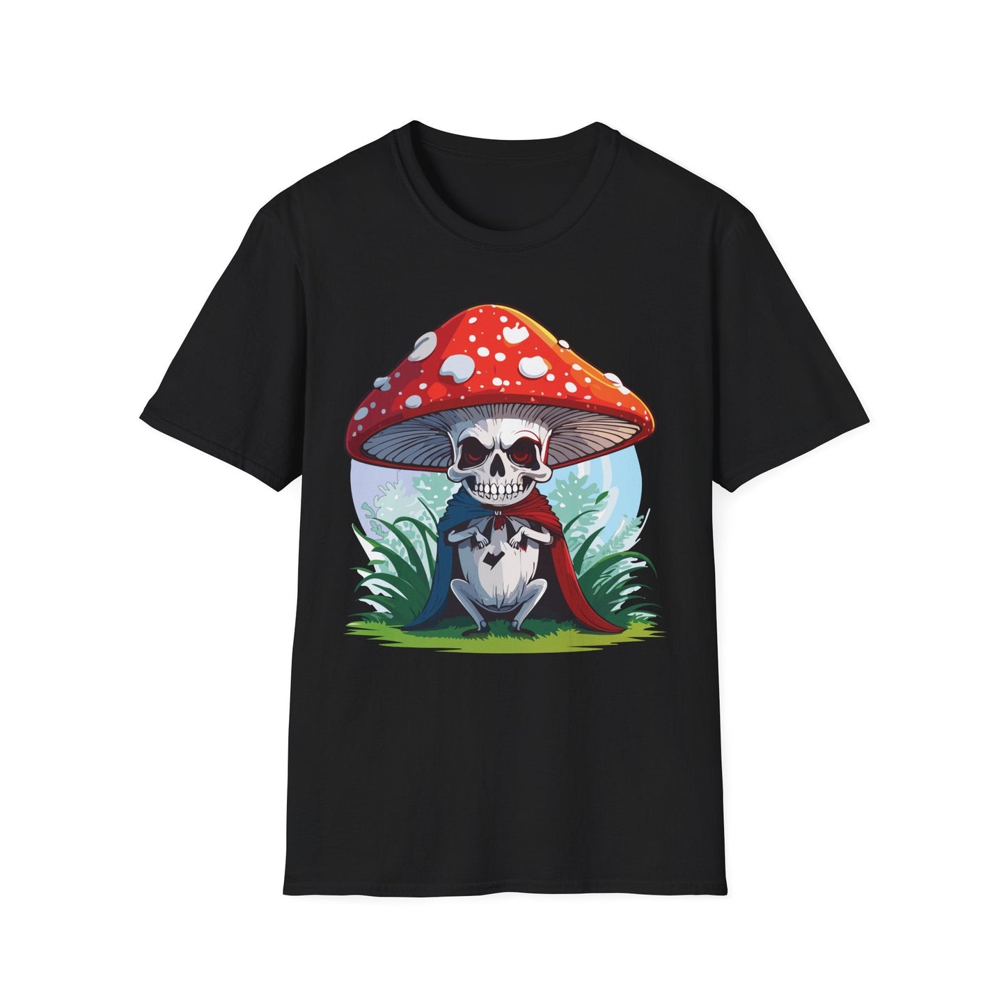 Mashroom Tee Shirt Unisex Gildan Softstyle Short Sleeve Cotton Tee With Funny Mashroom Graphic