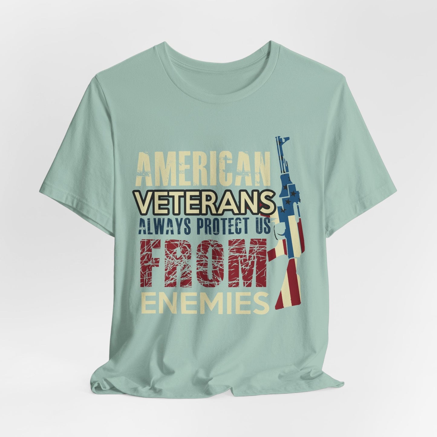 Army Veteran Patriotic Graphic Design Unisex Cotton T-Shirt v44