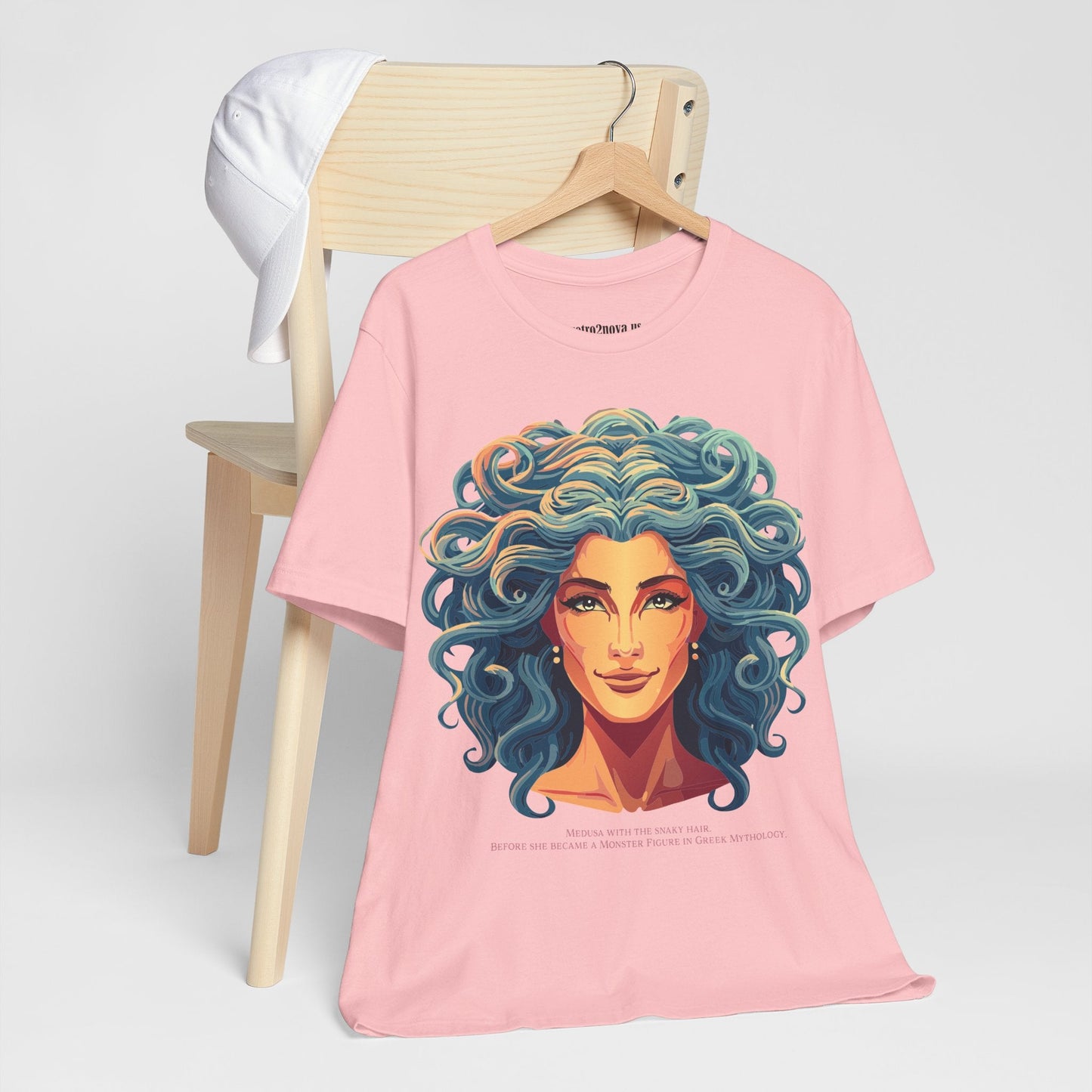 Medusa Goddess Shirt Unisex Graphic Tee by Retro2Nova Vintage Style Cotton Short Sleeve