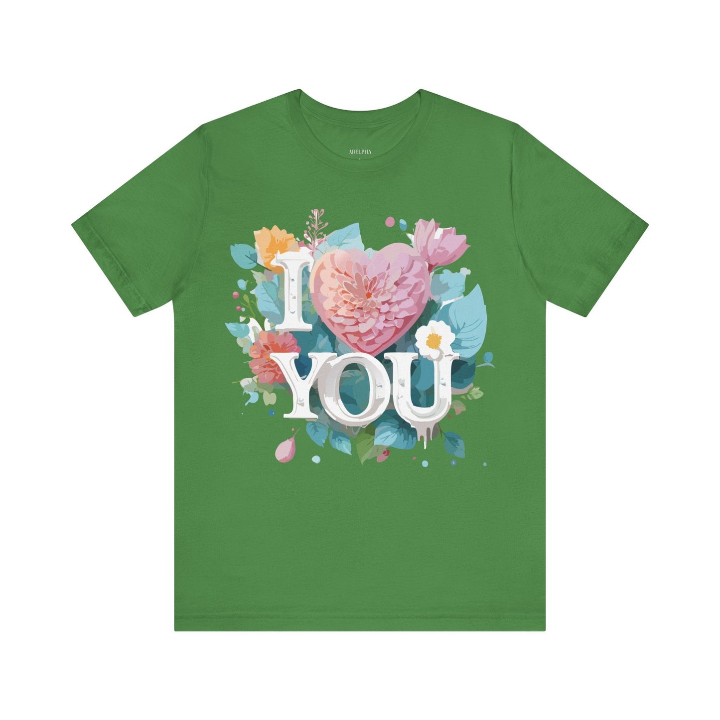 Valentine Day Graphic Unisex 100 Cotton Vintage Artwork with Love and Flower Design Tee 9