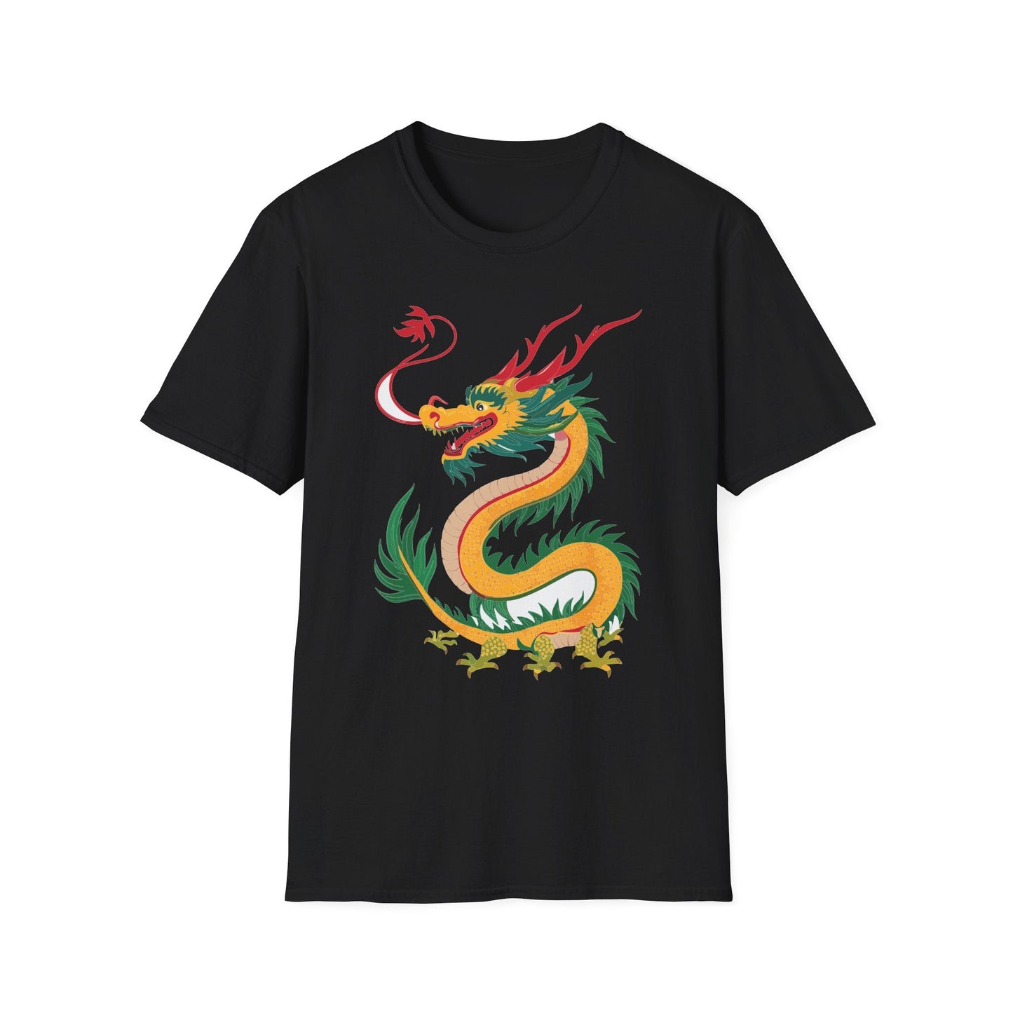 Dragon T Shirt Unisex Dragon Shirt Animal Shirt Gildan Softstyle 64000 100 Percent Cotton Tee