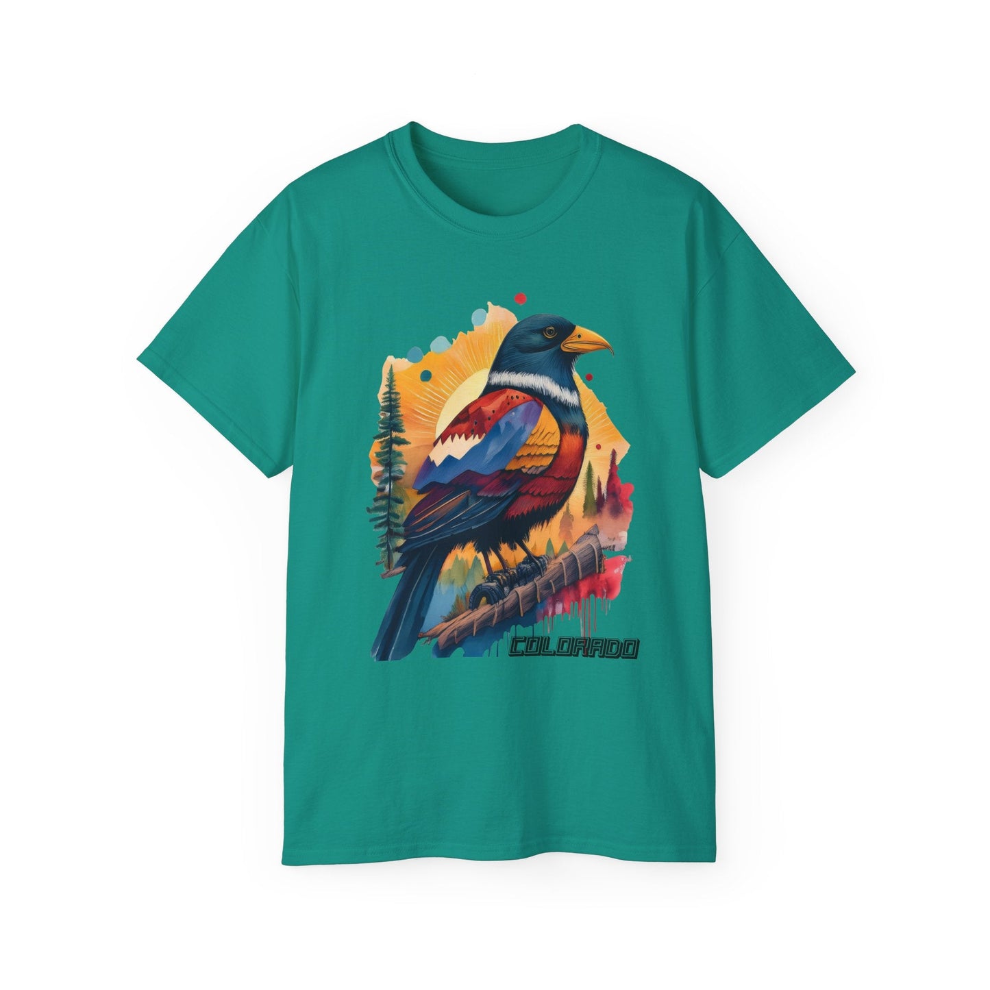 Colorado Bird Graphic Unisex Cotton T‑Shirt 3