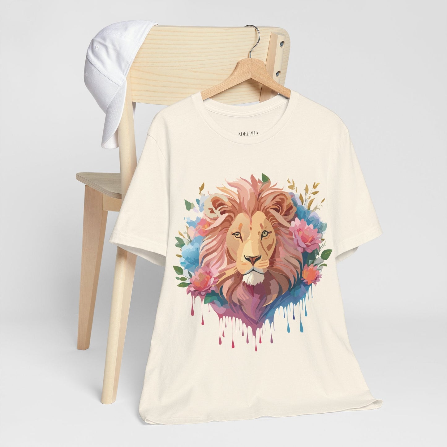 Lion Graphic T Shirt Unisex Short Sleeve Tee Vintage Inspired Adelpha Artwork Apparel