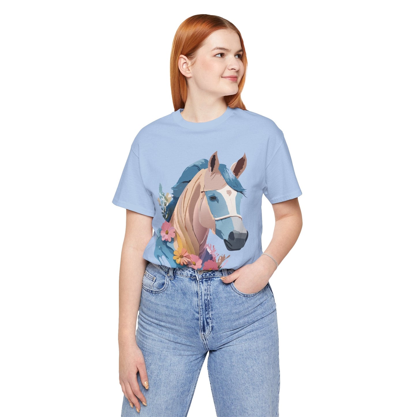 Horse Graphic Unisex 100 Cotton Vintage Animal Art T-Shirt 13