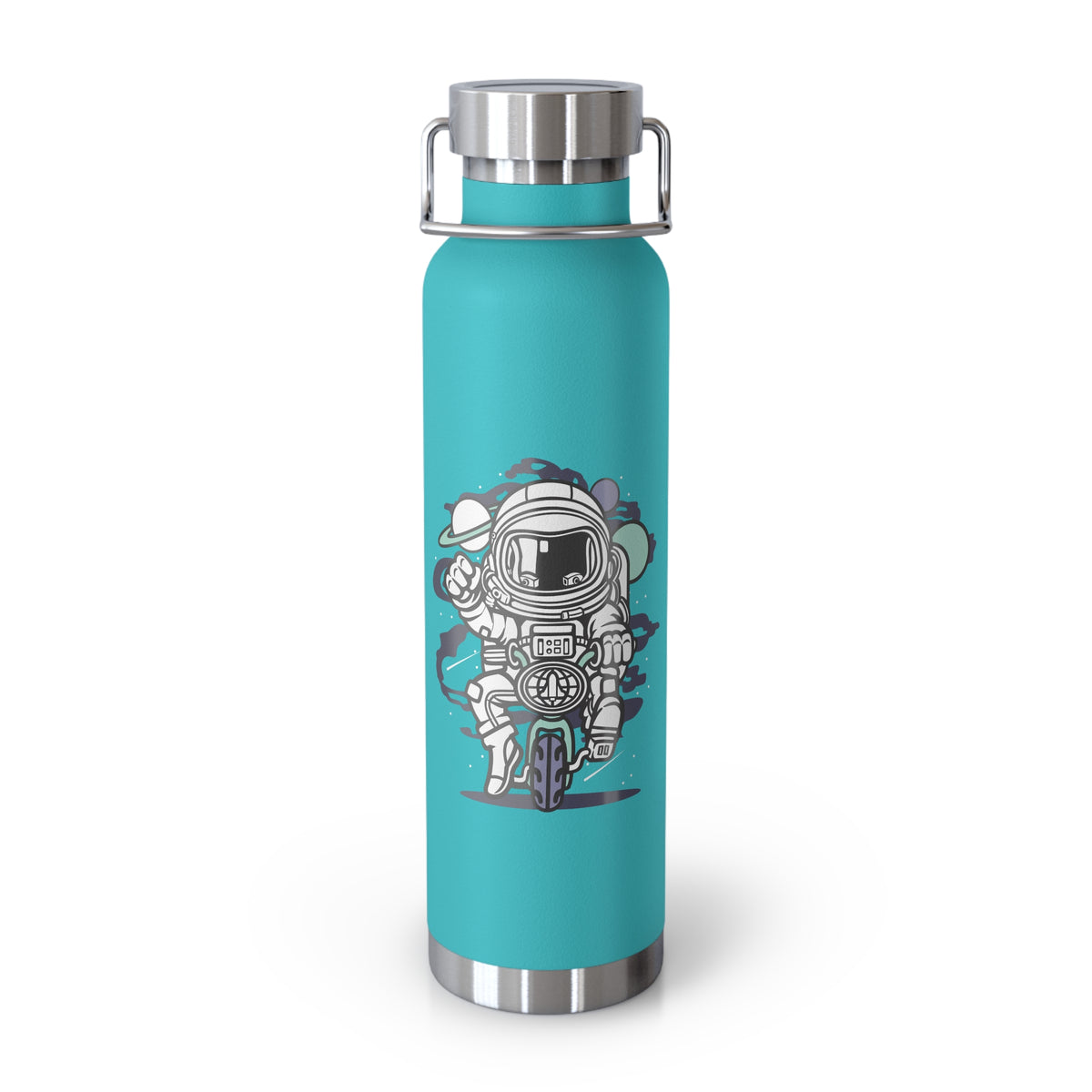 22oz Copper Insulated Water Bottle with Cartoon Design - CV58