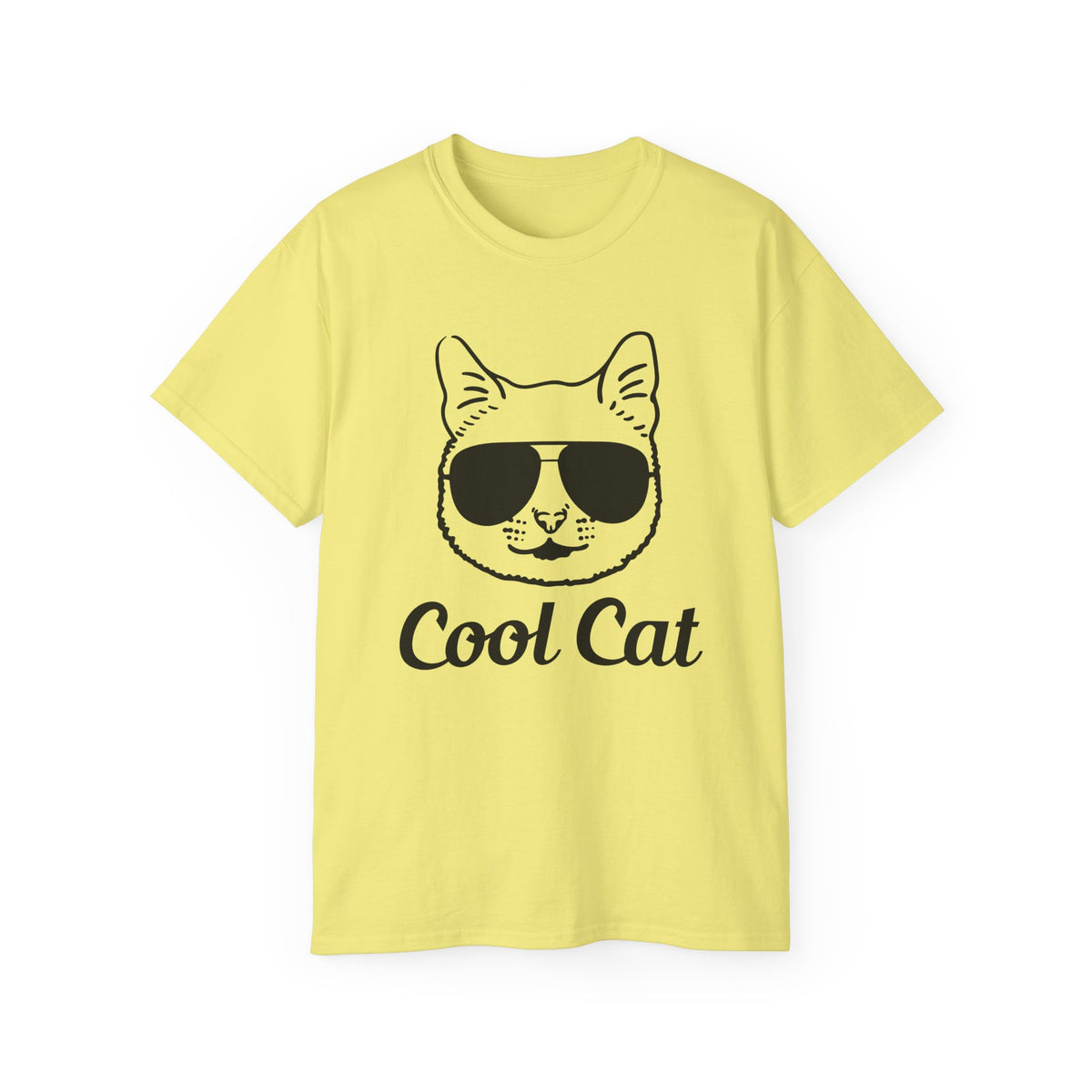 Cool Cat Sunglasses Tee | Cat Face Graphic Shirt