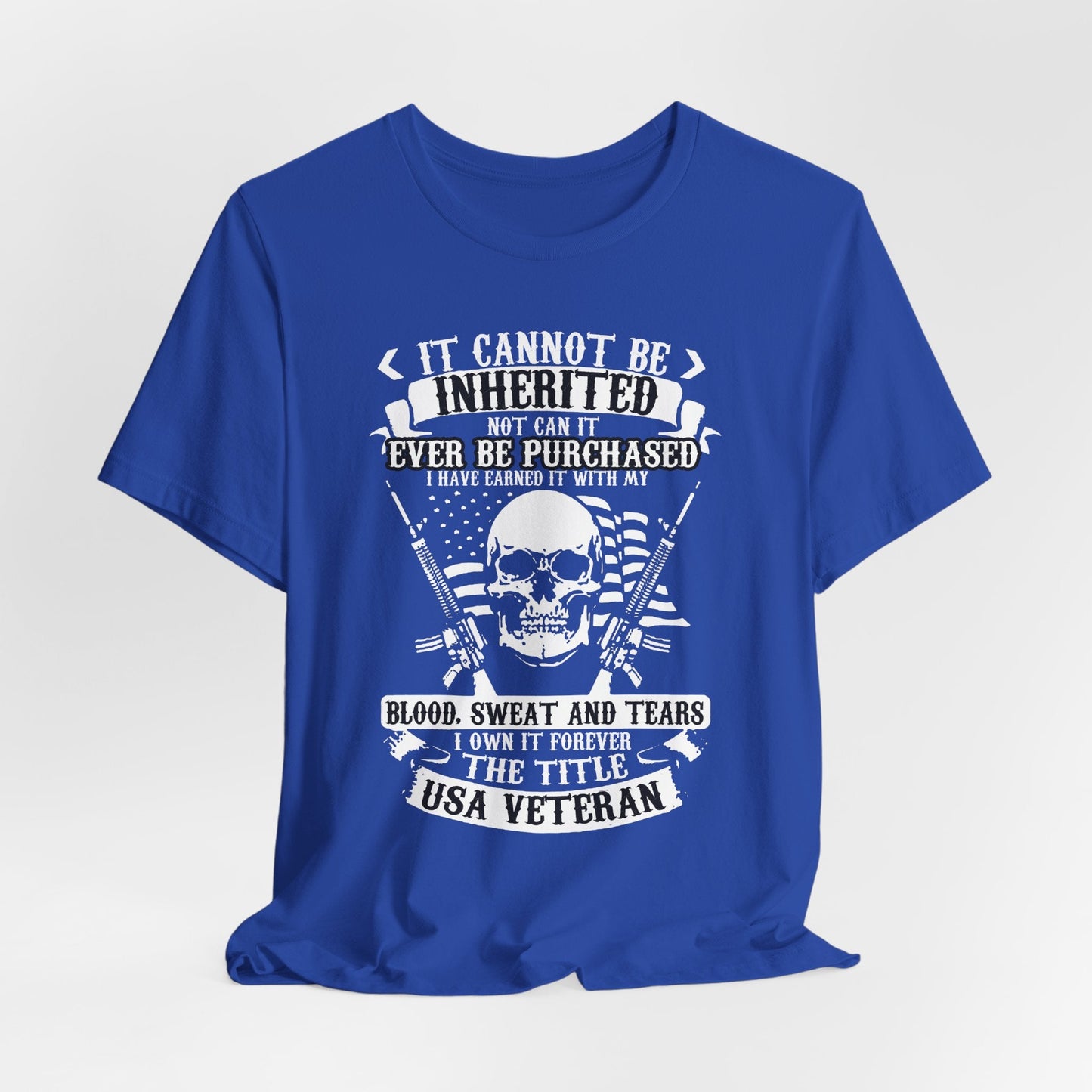 Army Veteran Patriotic Graphic Design Unisex Cotton T-Shirt v54
