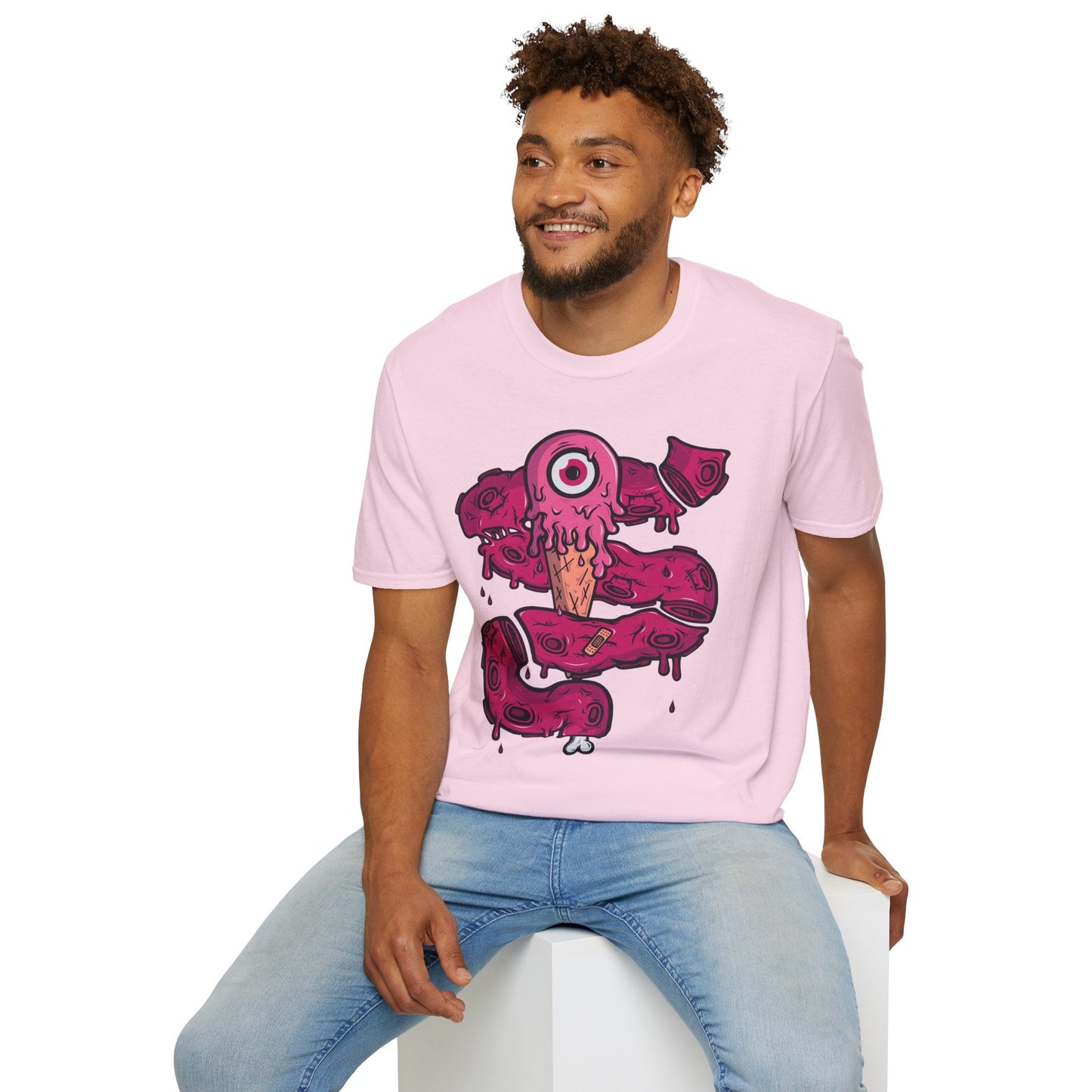 Cartoon T Shirt Animation Tee Funny Graphic Tee Unisex Gildan Softstyle Cotton 64000