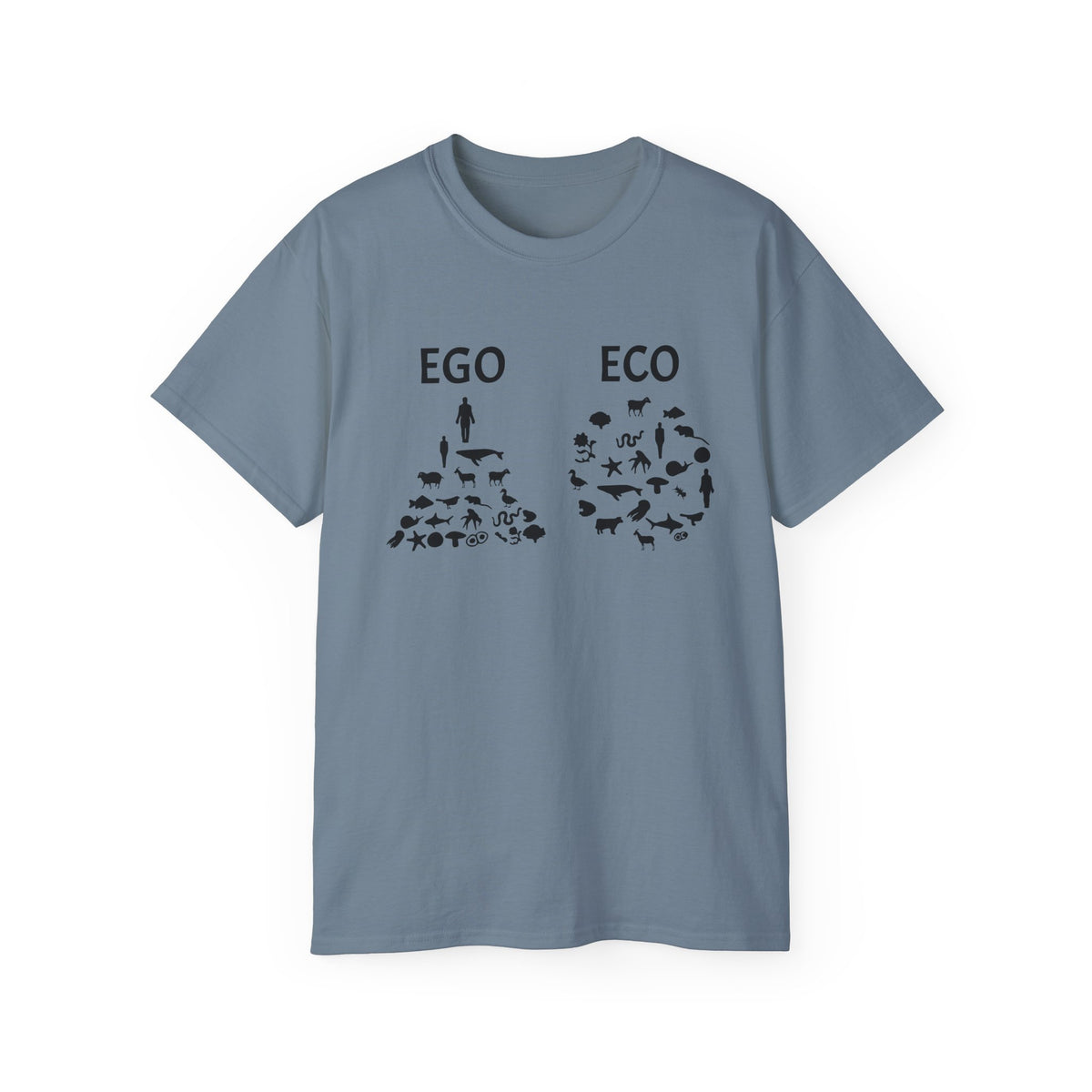 EGO vs ECO graphic tee | Environmental conservation shirt