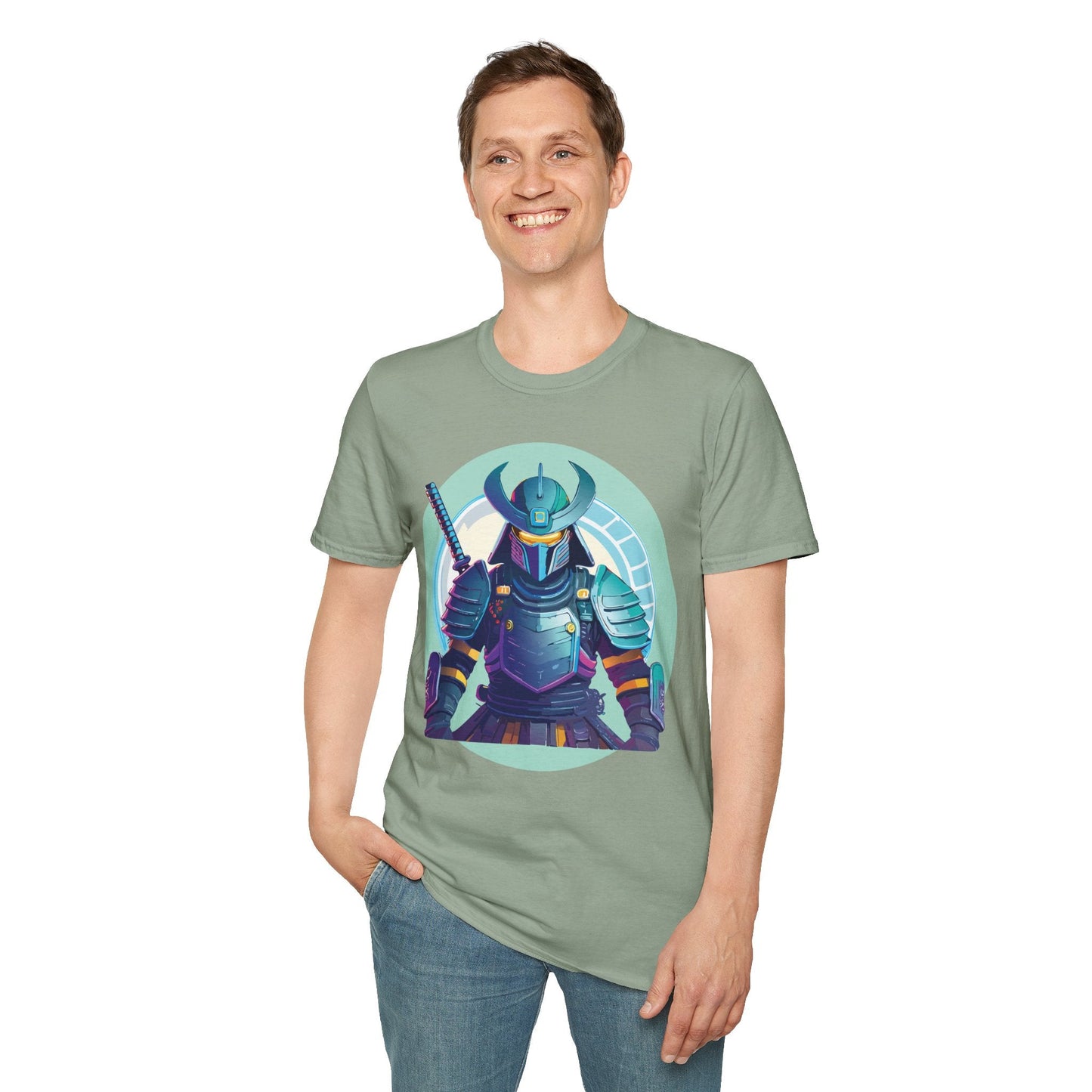 Samurai T Shirt Unisex Softstyle Tee Gildan 64000 Lightweight Ring Spun Cotton Everyday Comfort